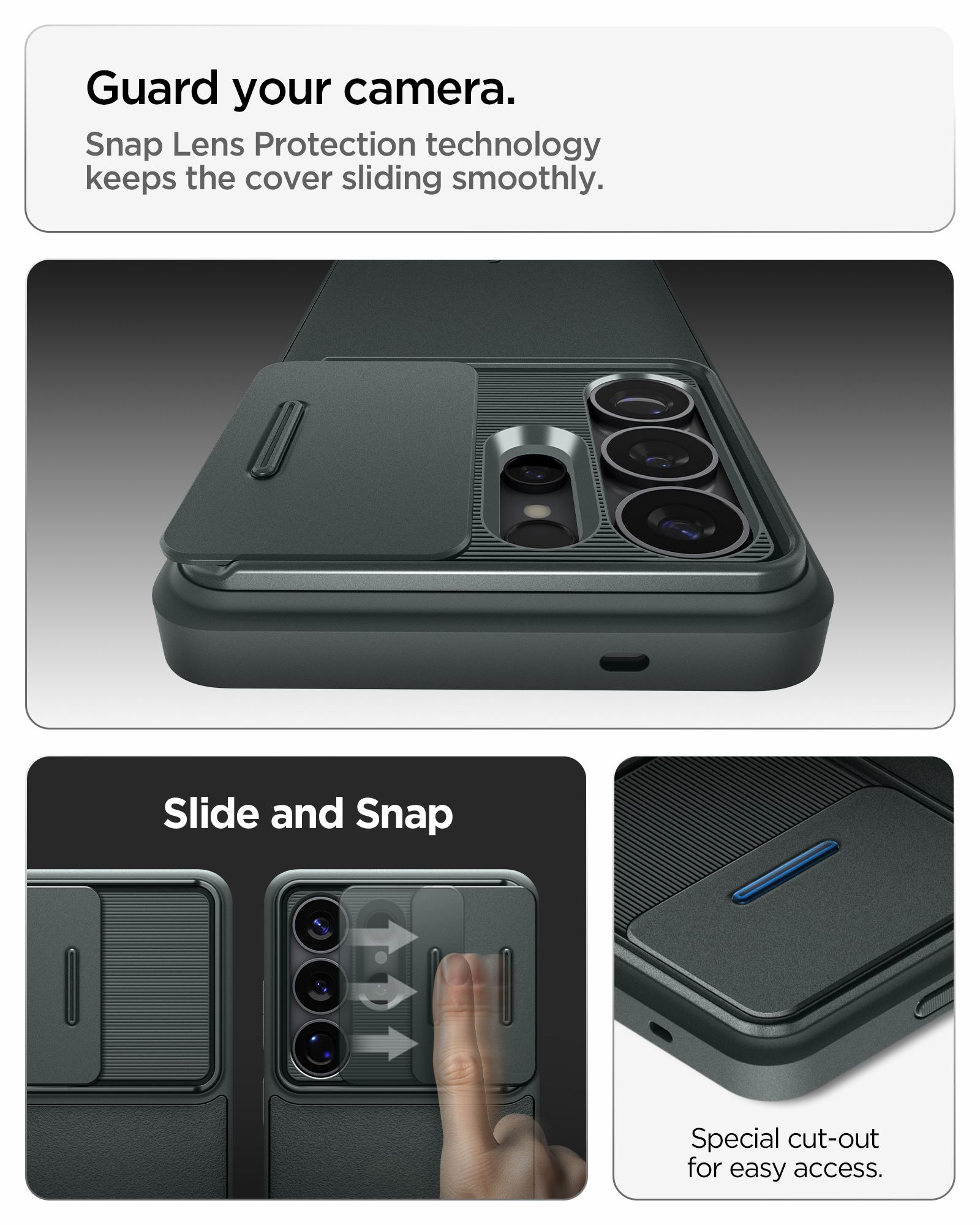 Spigen Optik Armor, abyss green - Samsung Galaxy S26 Ultra (12)