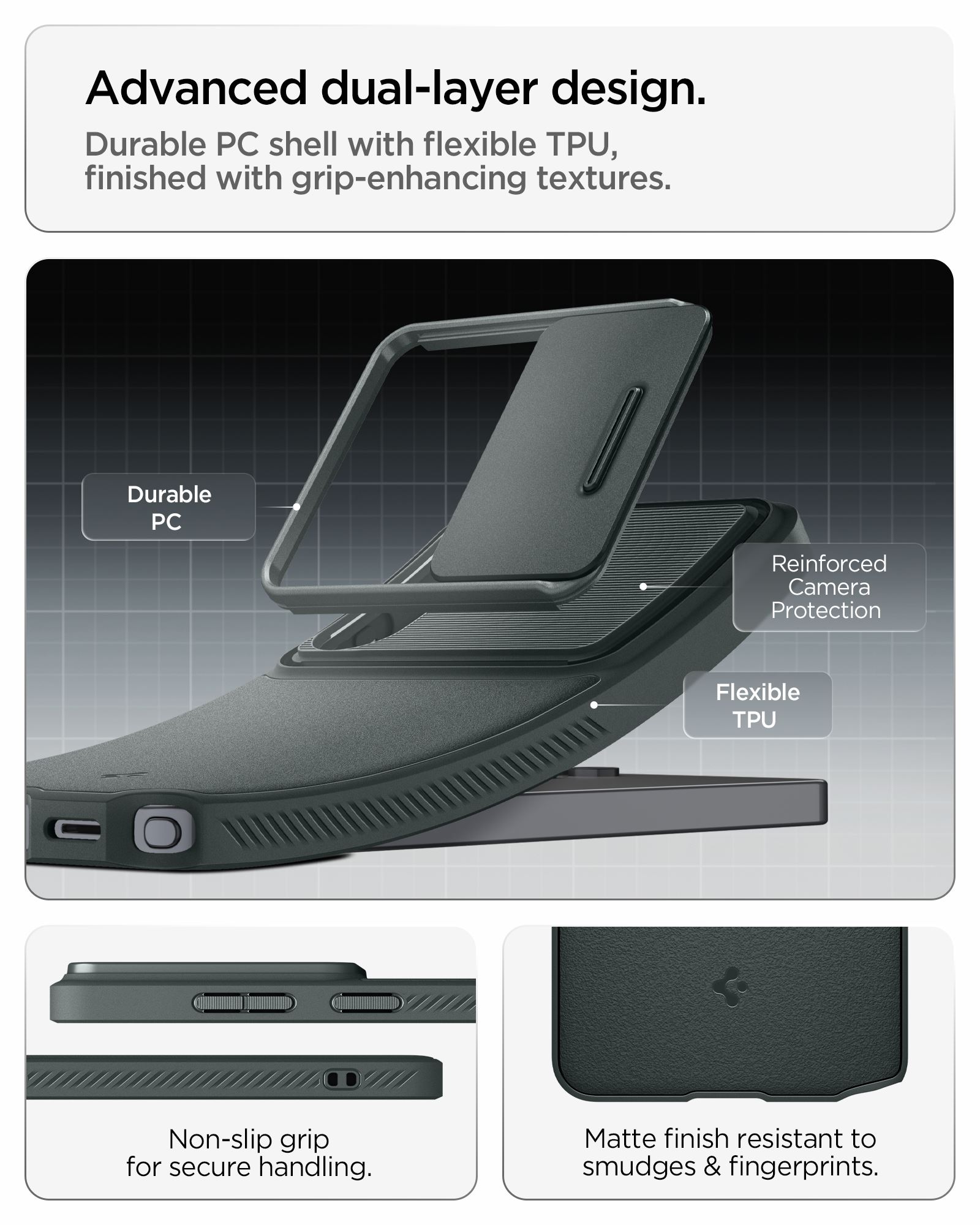 Spigen Optik Armor, abyss green - Samsung Galaxy S26 Ultra (13)