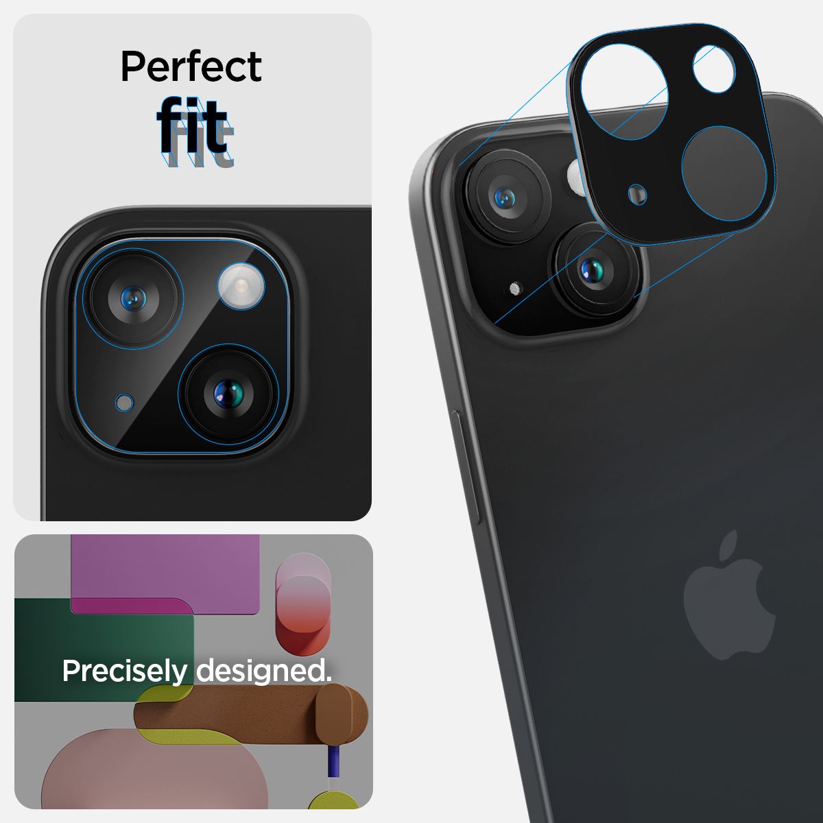 Spigen Glass tR Optik 2 Pack, black - iPhone 15/15 Plus/14/14 Plus (10)
