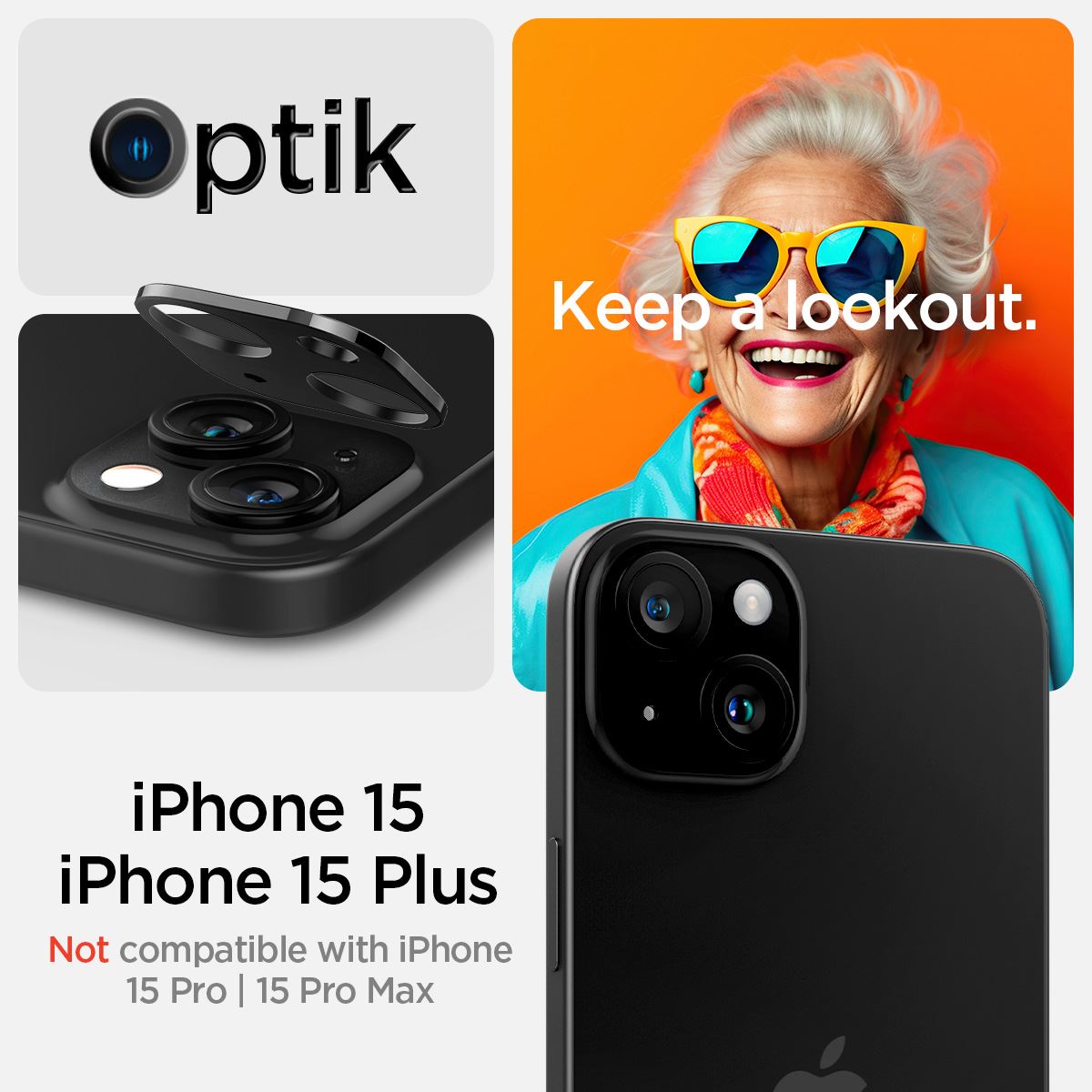 Spigen Glass tR Optik 2 Pack, black - iPhone 15/15 Plus/14/14 Plus (12)