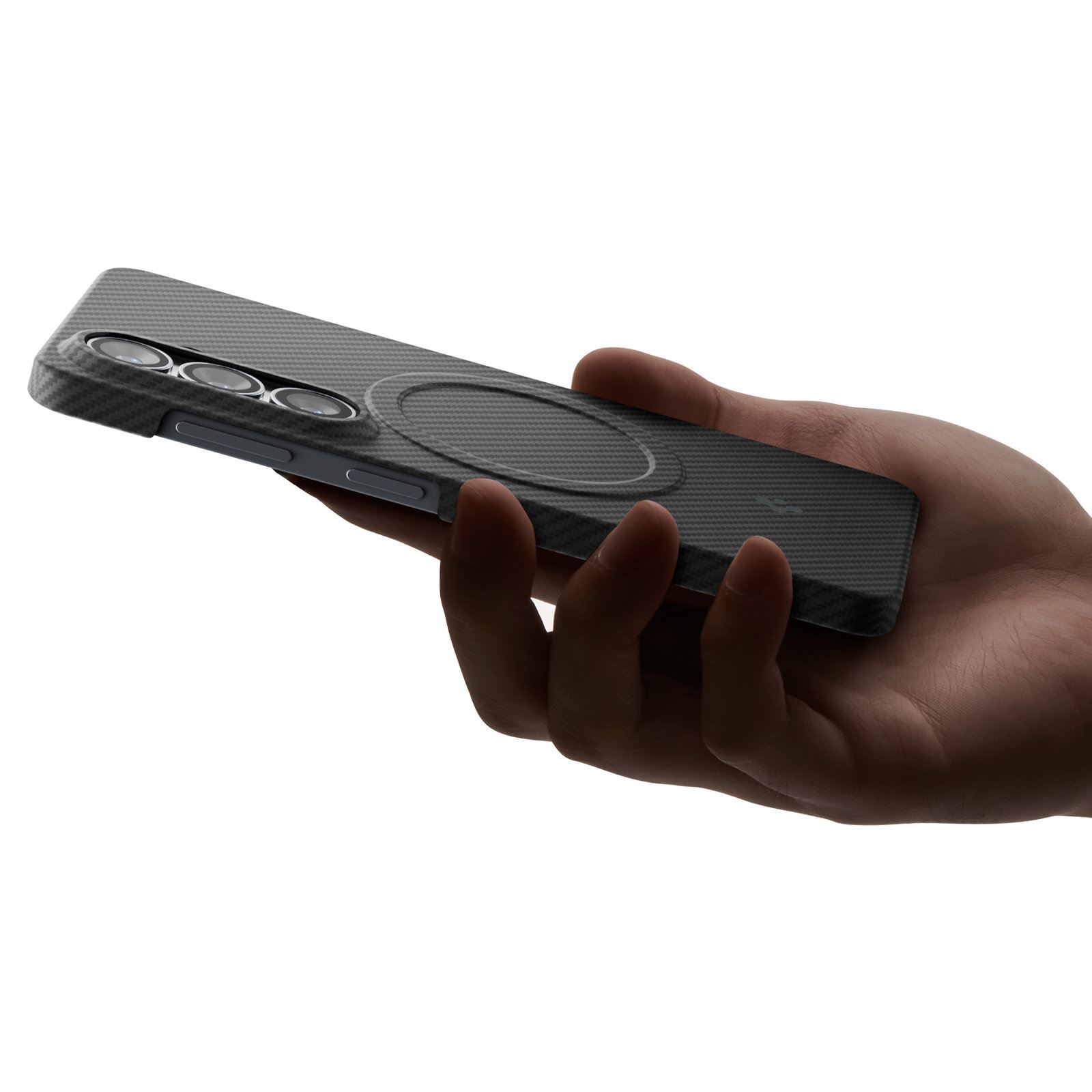 Spigen Air Skin Aramid MagSafe, black - Samsung Galaxy S26 (13)