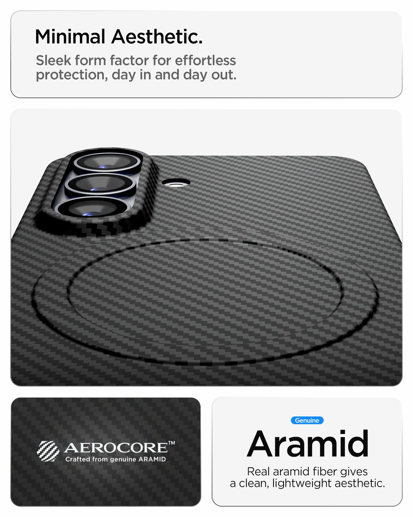 Spigen Air Skin Aramid MagSafe, black - Samsung Galaxy S26 (16)