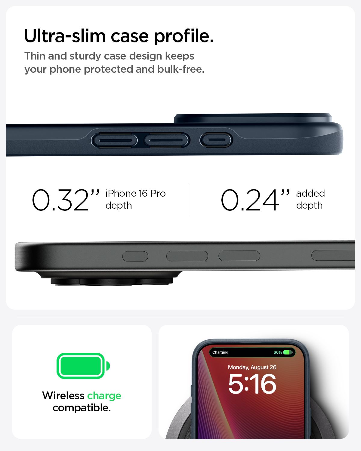 Spigen Thin Fit MagSafe, metal slate - iPhone 16 Pro (10)