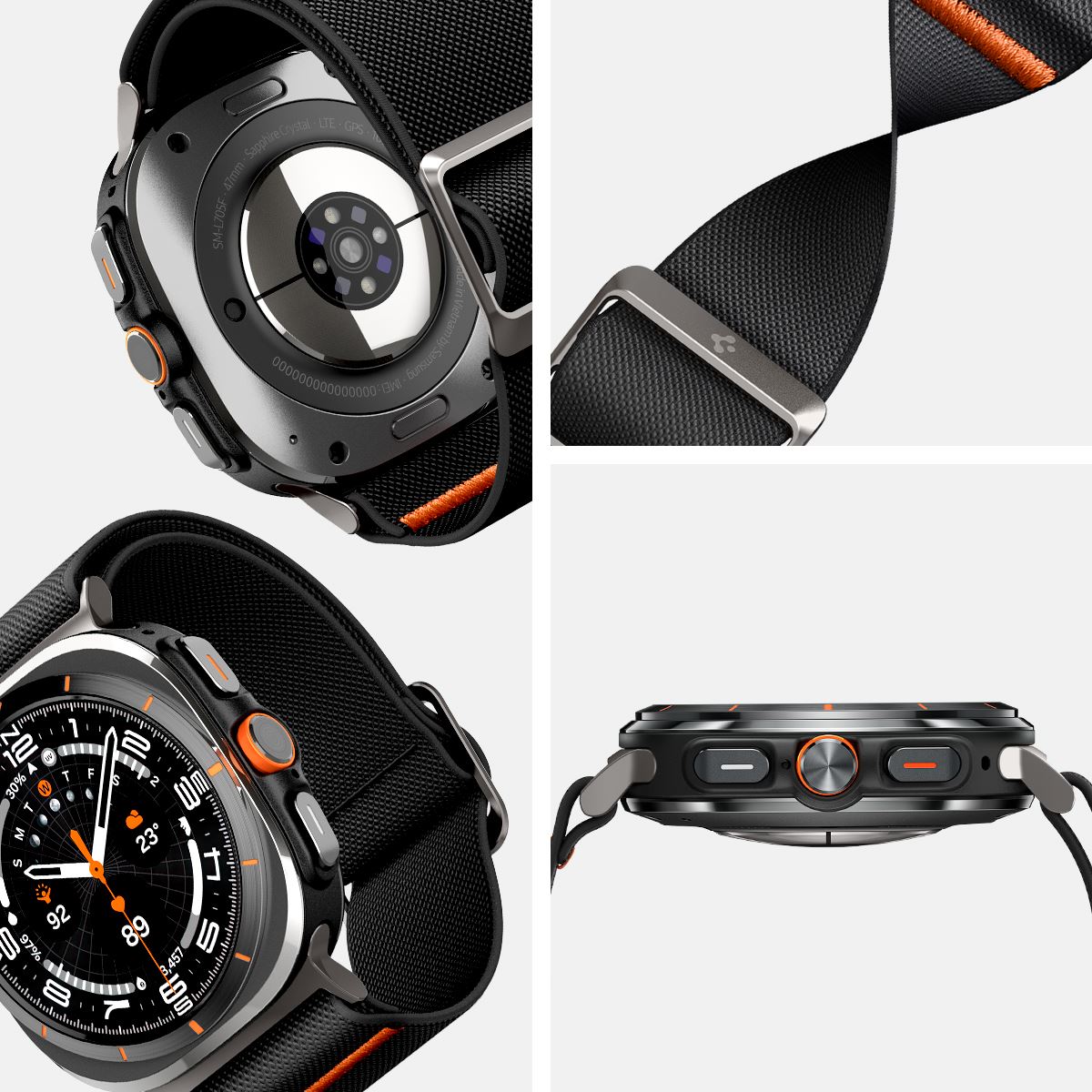 Spigen Lite Fit, black - Samsung Galaxy Watch Ultra (11)