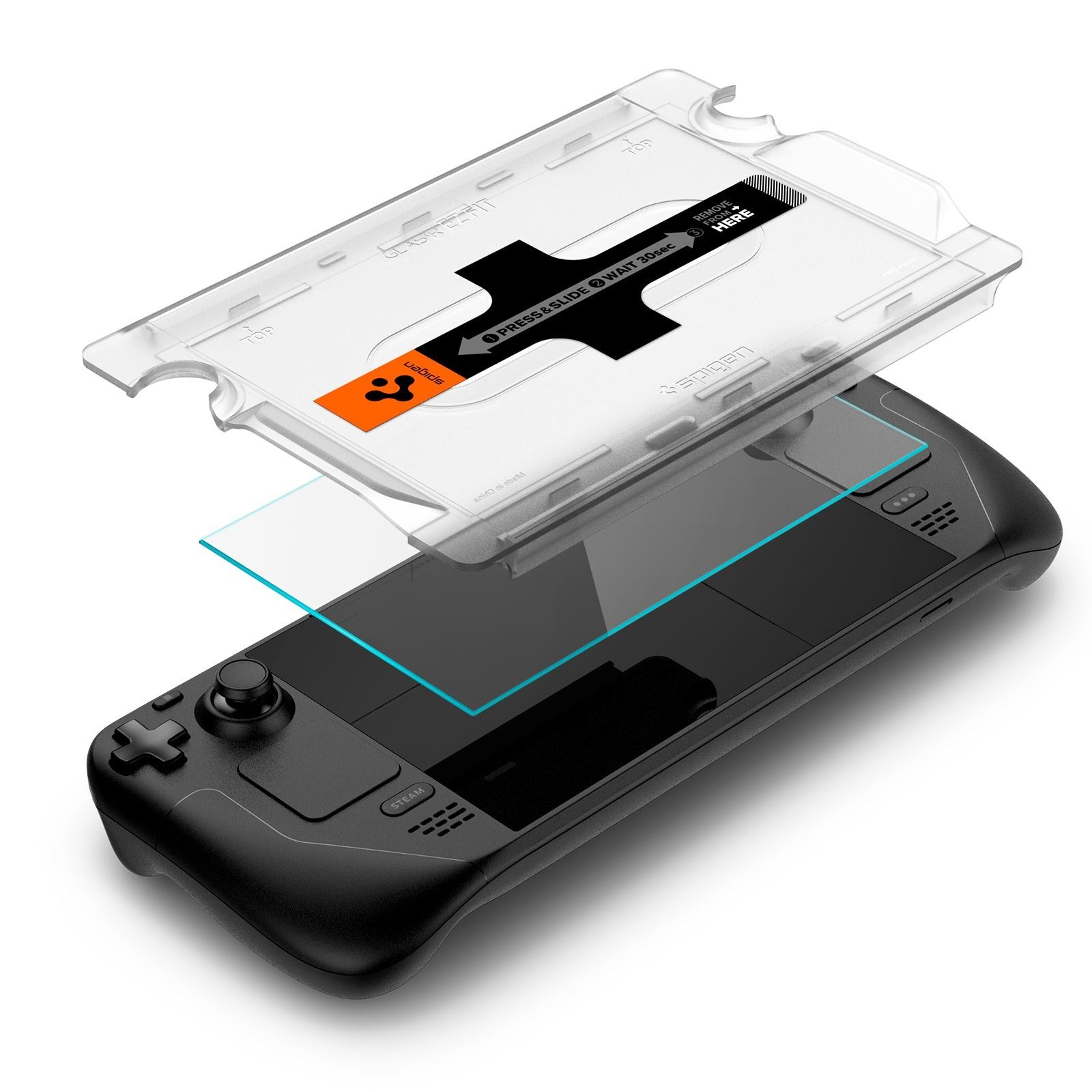 Spigen Glass tR EZ Fit 1 Pack - Steam Deck (3)