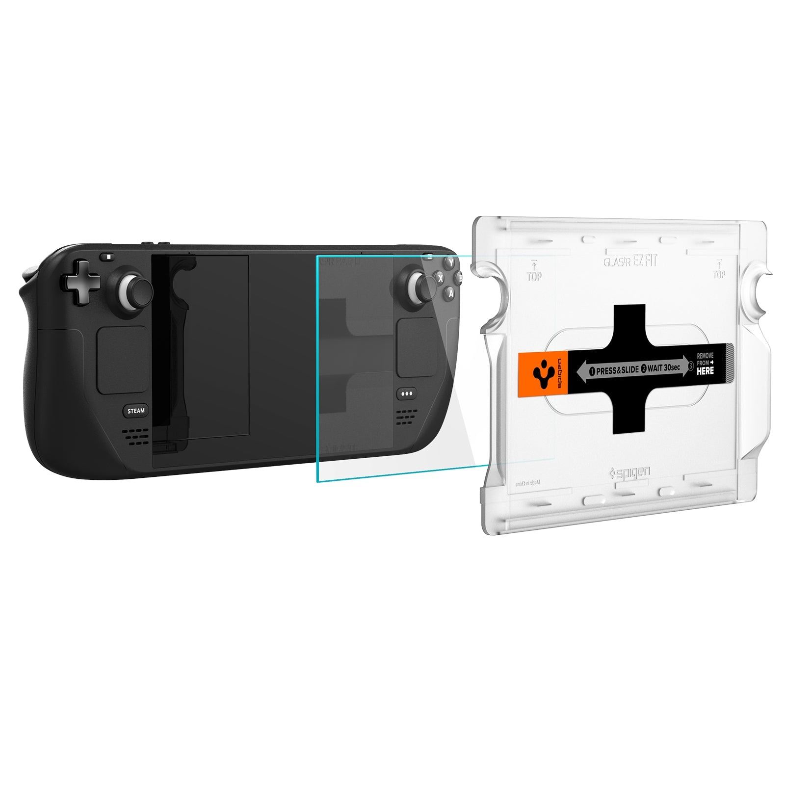 Spigen Glass tR EZ Fit 1 Pack - Steam Deck (4)