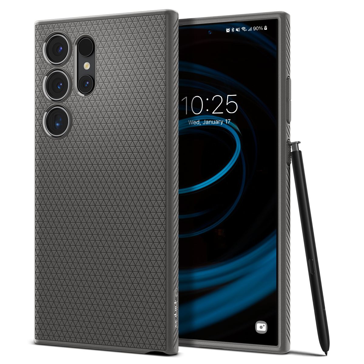 Spigen Liquid Air, granite gray - Samsung Galaxy S24 Ultra (1)