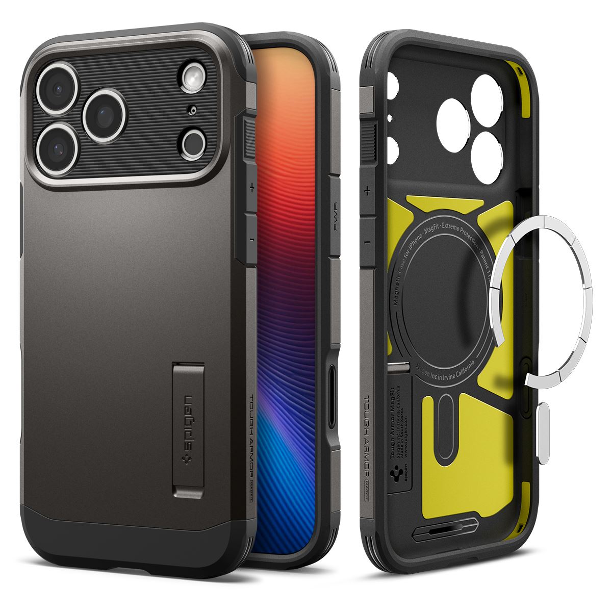 Spigen Tough Armor T MagSafe, gunmetal - iPhone 17 Pro (11)