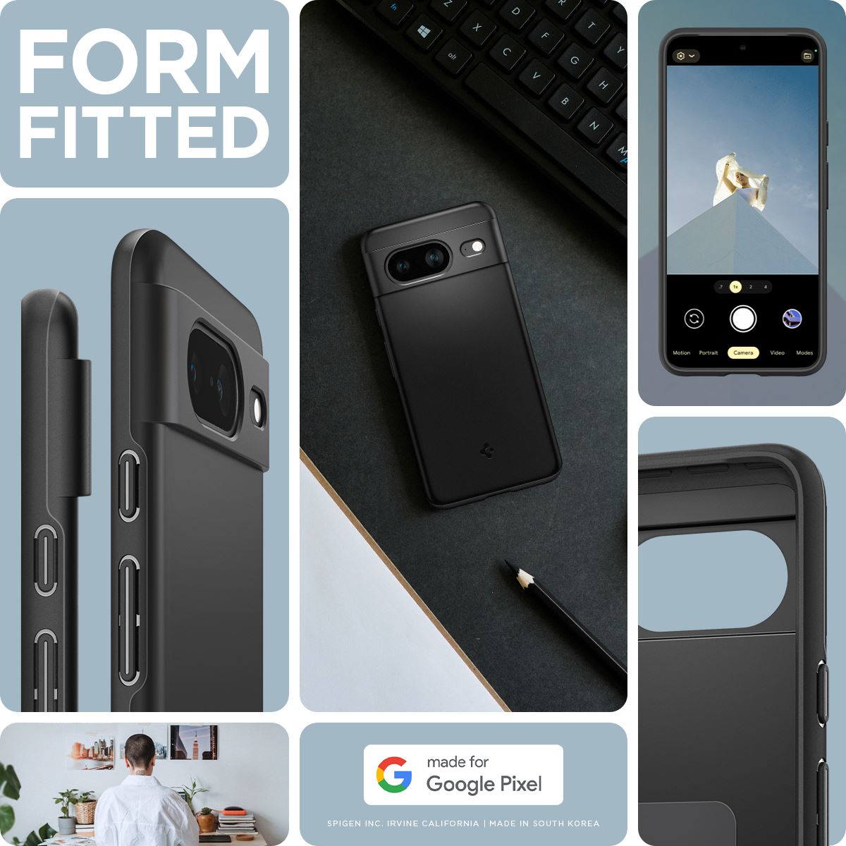 Spigen Thin Fit, black - Google Pixel 8 (12)