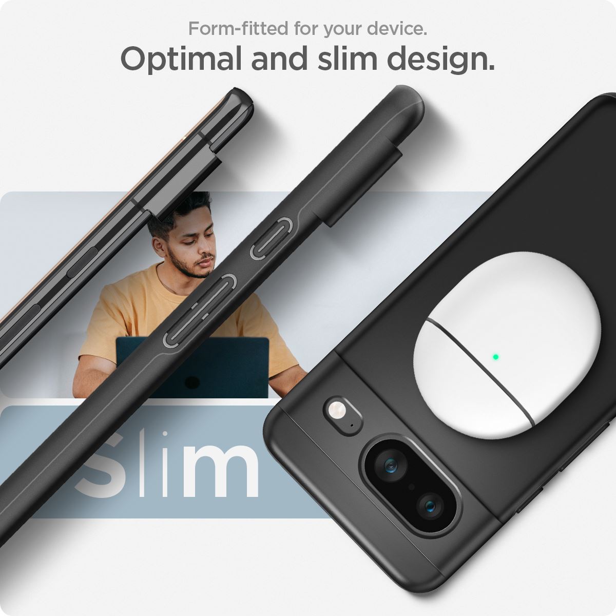 Spigen Thin Fit, black - Google Pixel 8 (15)