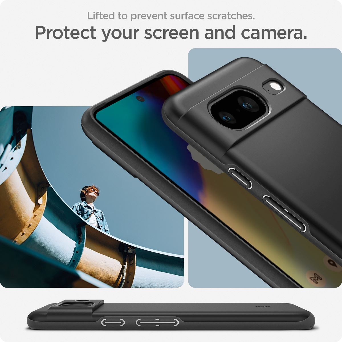 Spigen Thin Fit, black - Google Pixel 8 (16)