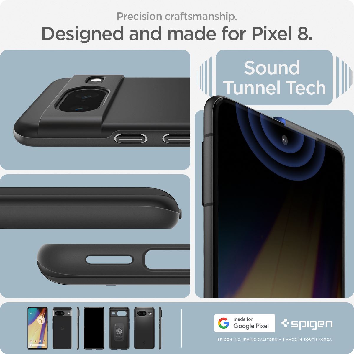 Spigen Thin Fit, black - Google Pixel 8 (17)