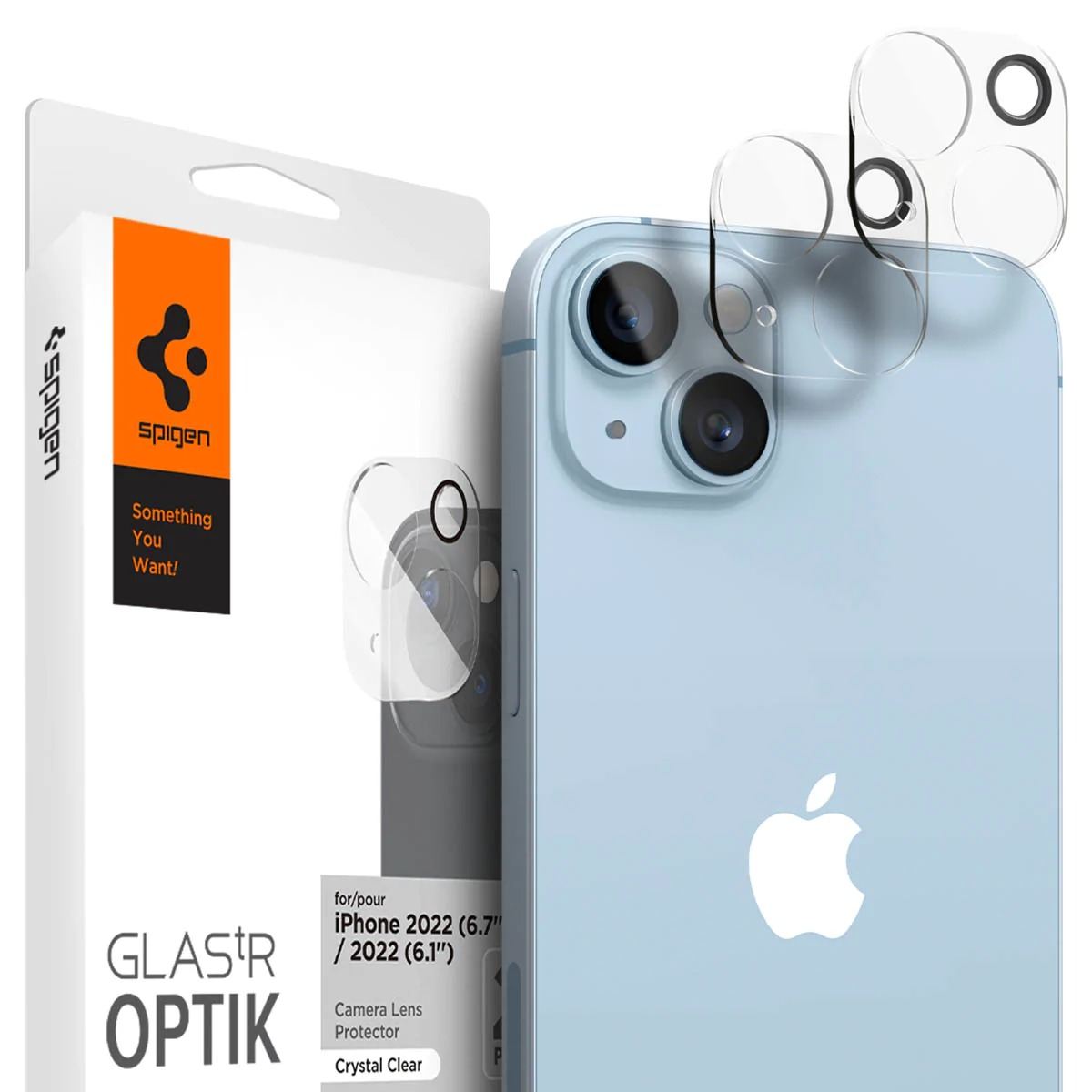 Spigen Glass Optik 2 Pack, clear - iPhone 14/iPhone 14 Plus (1)