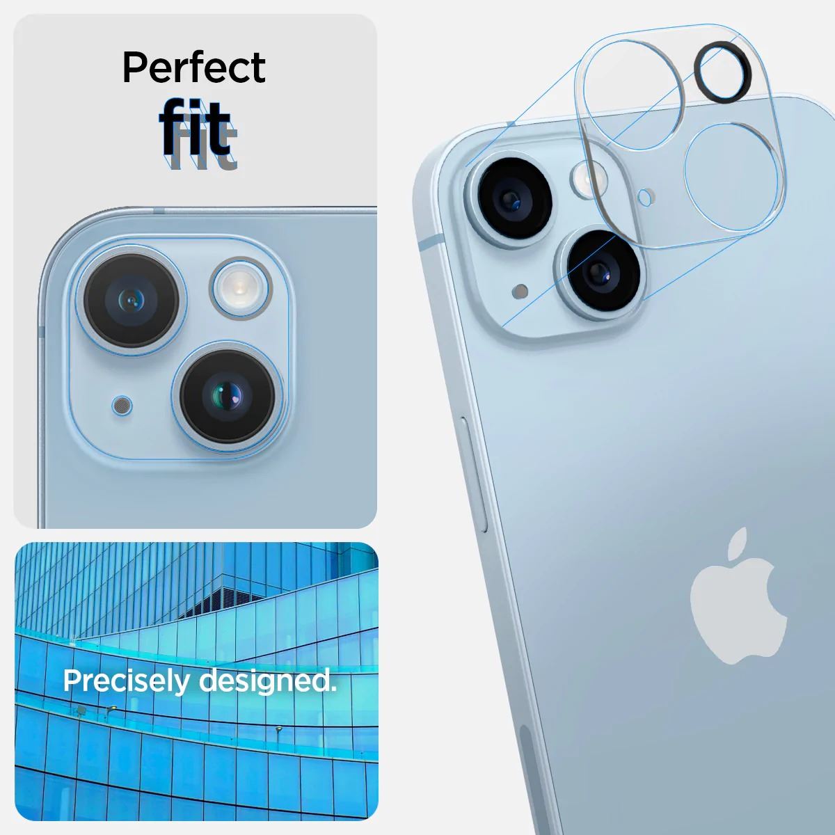 Spigen Glass Optik 2 Pack, clear - iPhone 14/iPhone 14 Plus (12)