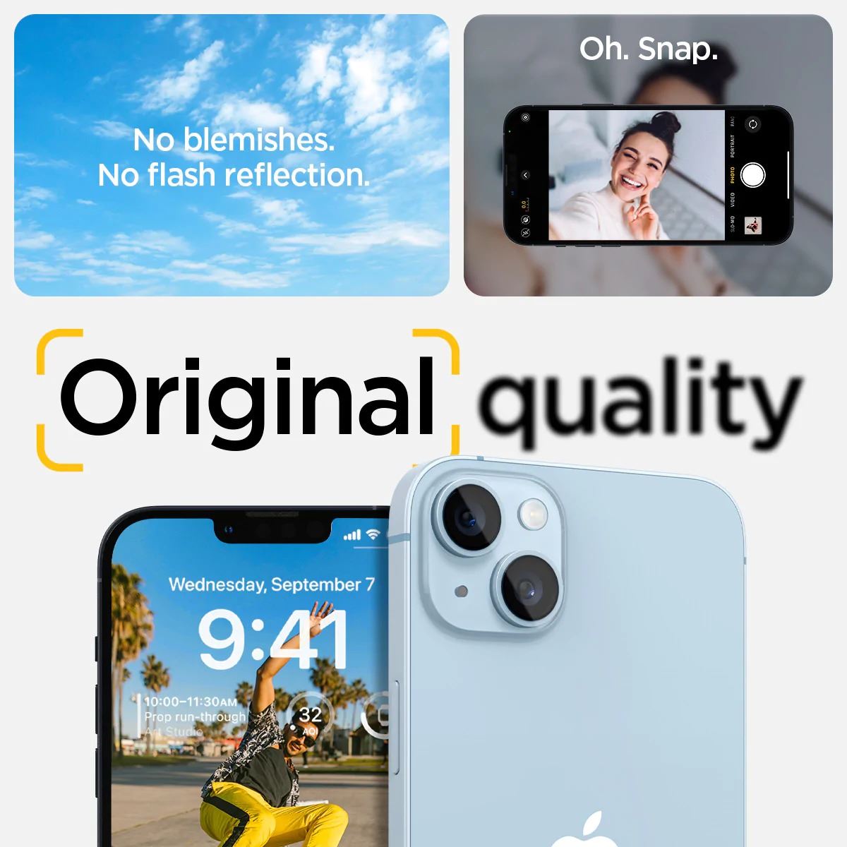 Spigen Glass Optik 2 Pack, clear - iPhone 14/iPhone 14 Plus (13)