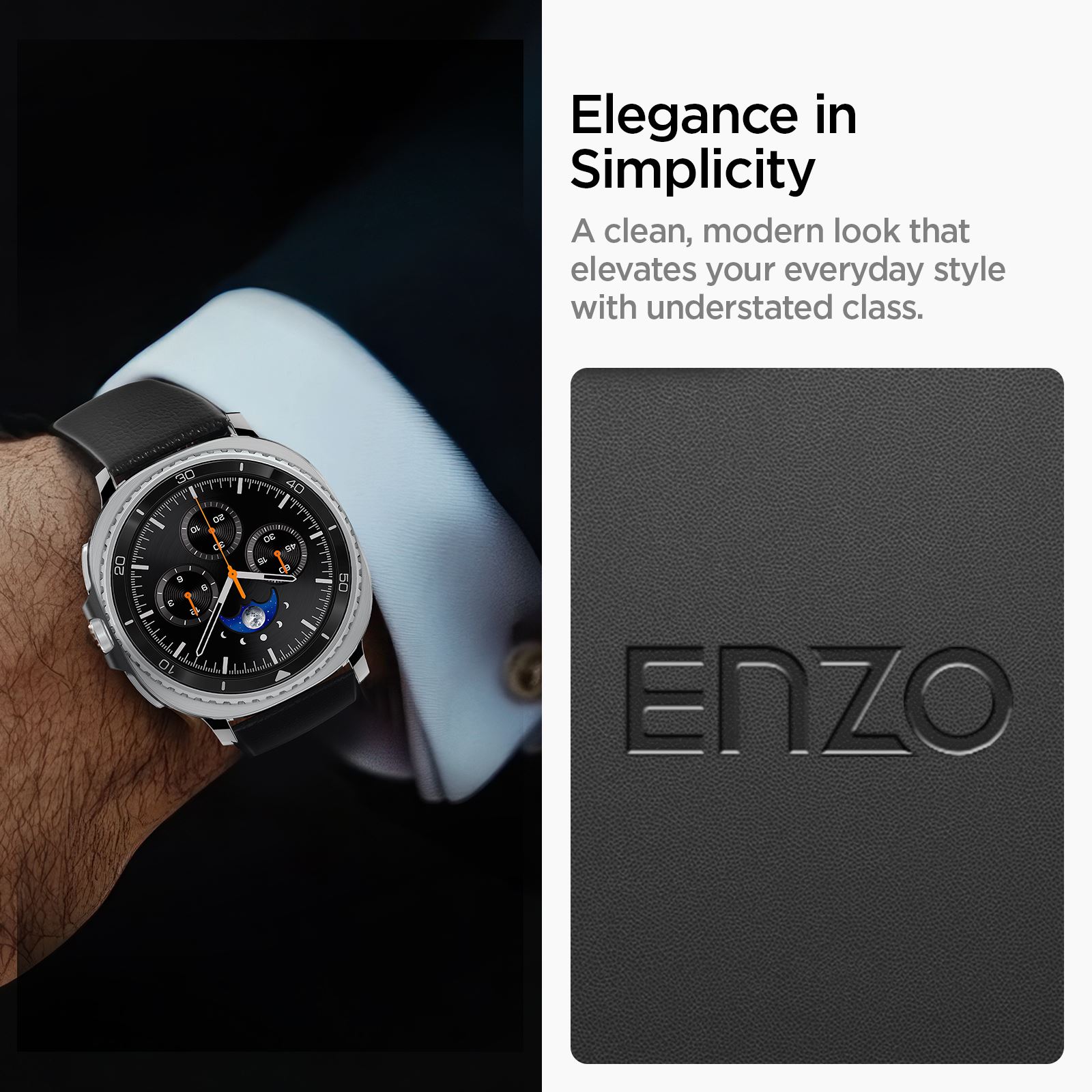 Spigen Enzo Band, black - Samsung Galaxy Watch 8 46mm/44mm/40mm (10)