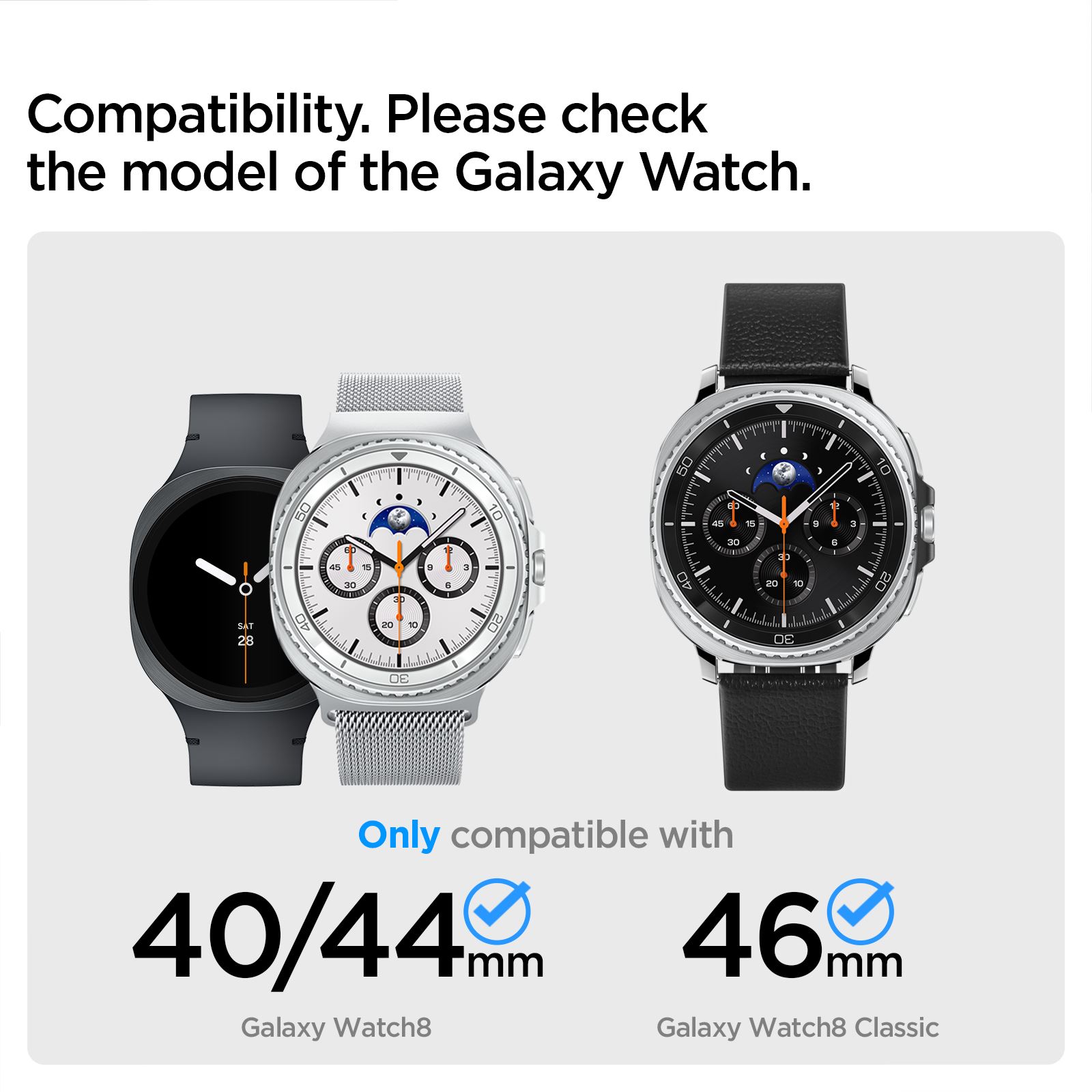 Spigen Enzo Band, black - Samsung Galaxy Watch 8 46mm/44mm/40mm (7)