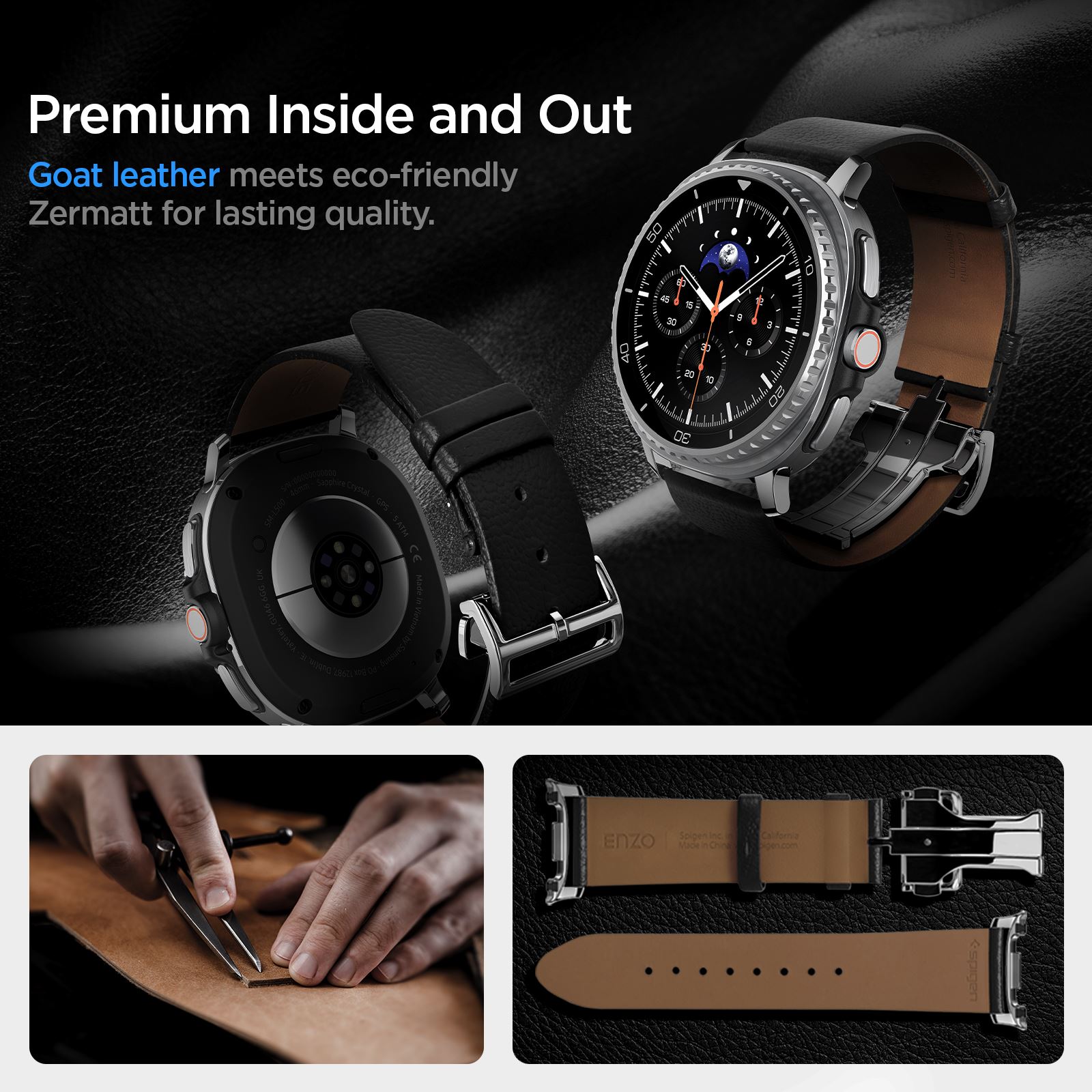 Spigen Enzo Band, black - Samsung Galaxy Watch 8 46mm/44mm/40mm (8)