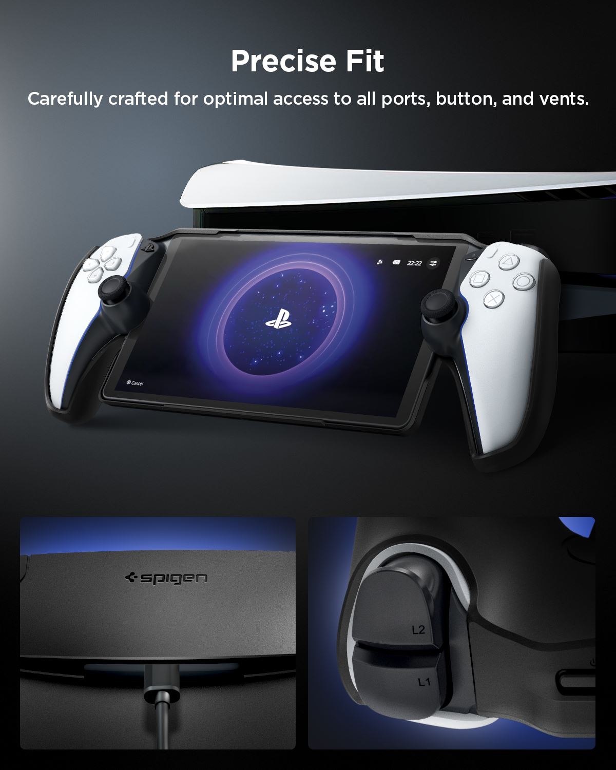 Spigen Thin Fit, black - Sony Playstation Portal (20)