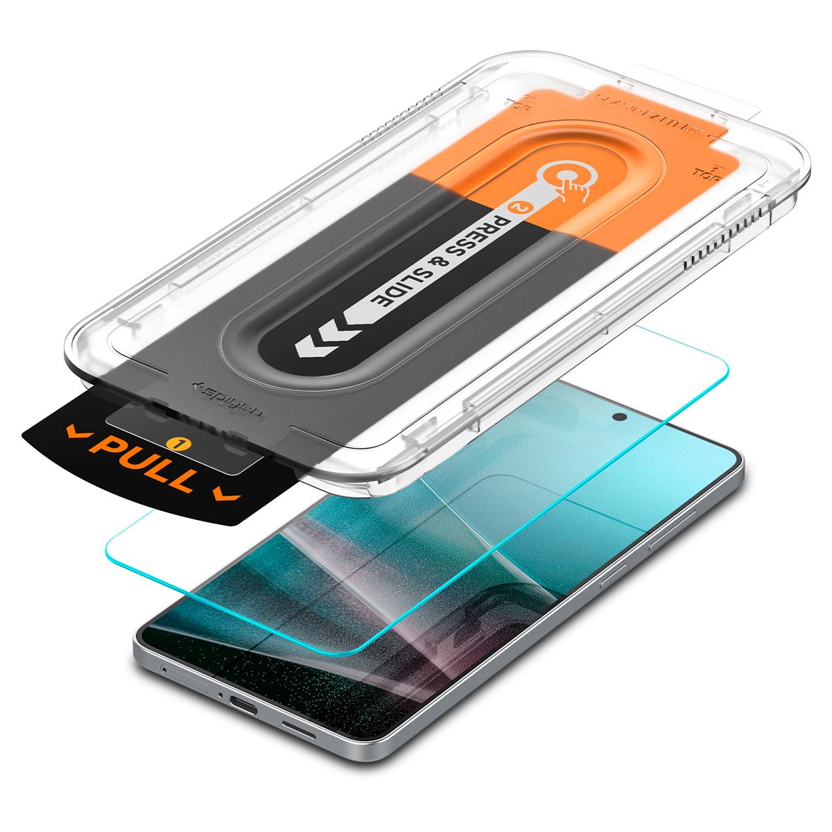 Spigen Glass tR EZ Fit HD 1 Pack, transparency - Samsung Galaxy S25 Edge (4)
