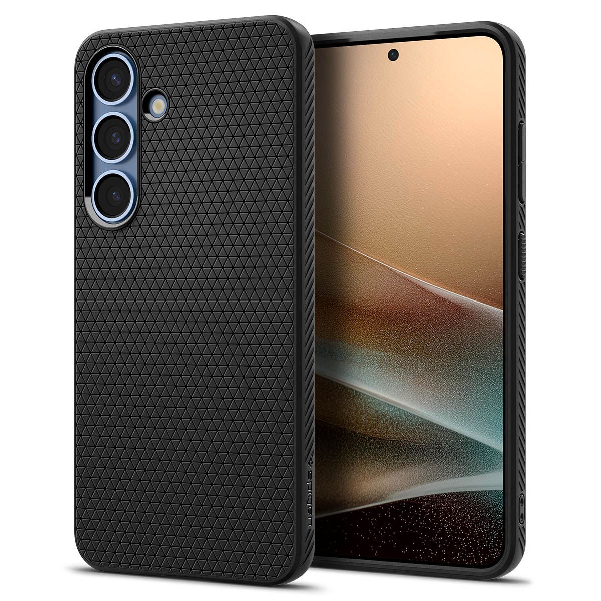 Spigen Liquid Air, matte black - Samsung Galaxy S25 (1)