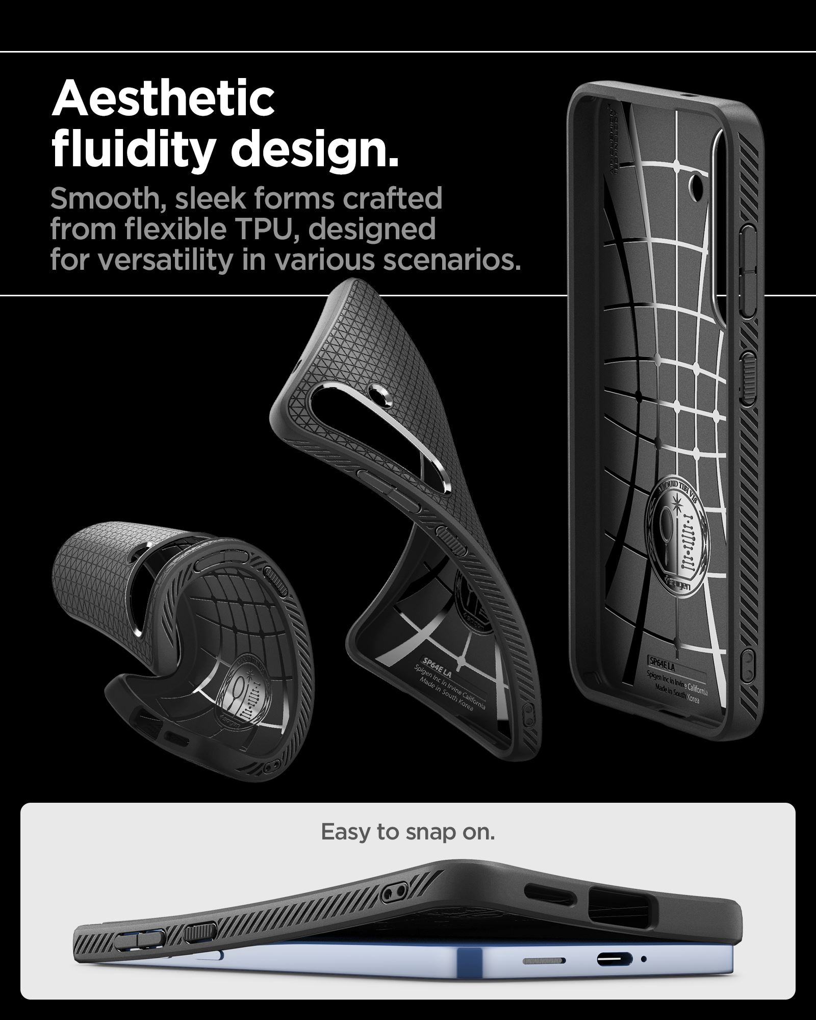 Spigen Liquid Air, matte black - Samsung Galaxy S25 (16)