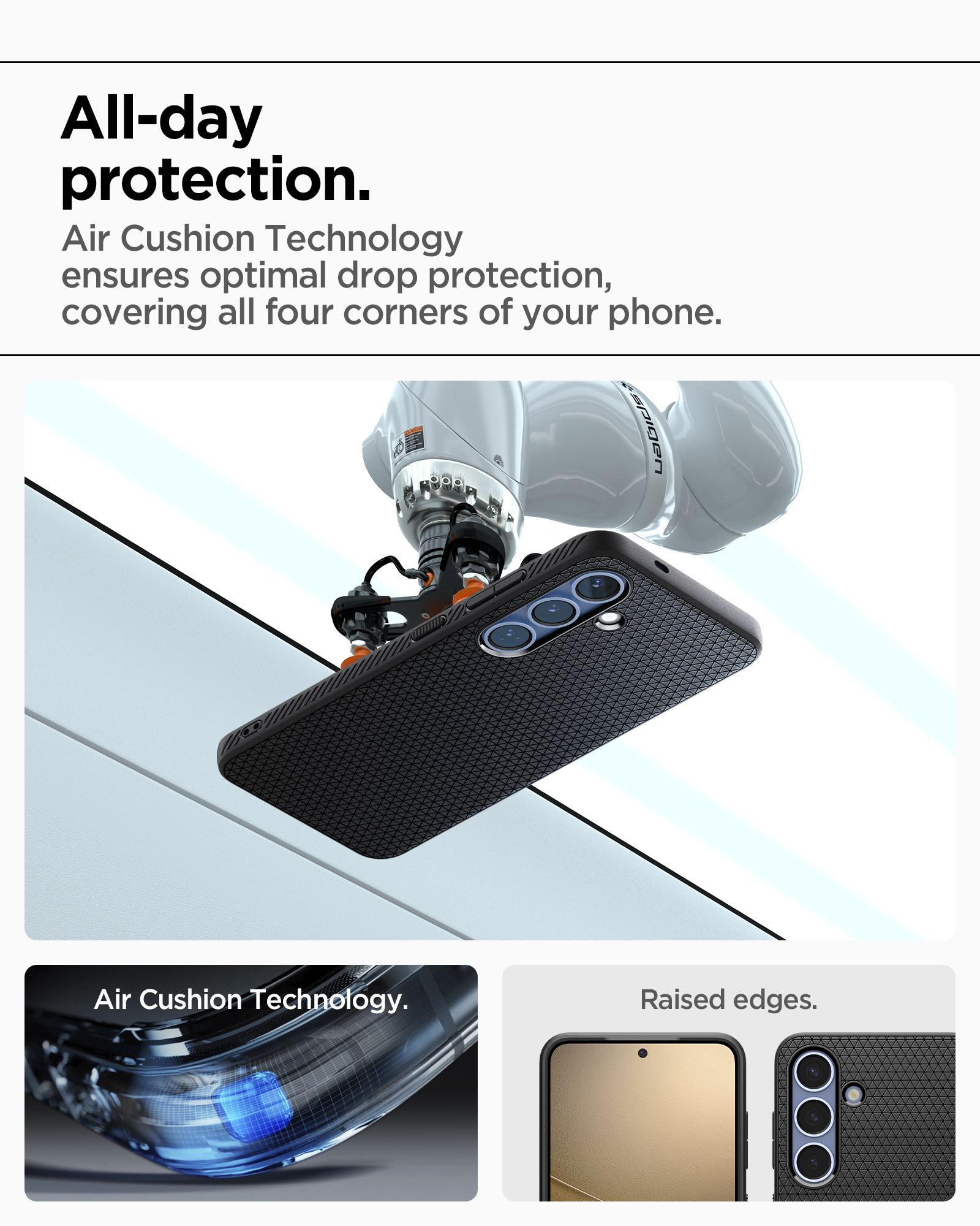 Spigen Liquid Air, matte black - Samsung Galaxy S25 (17)