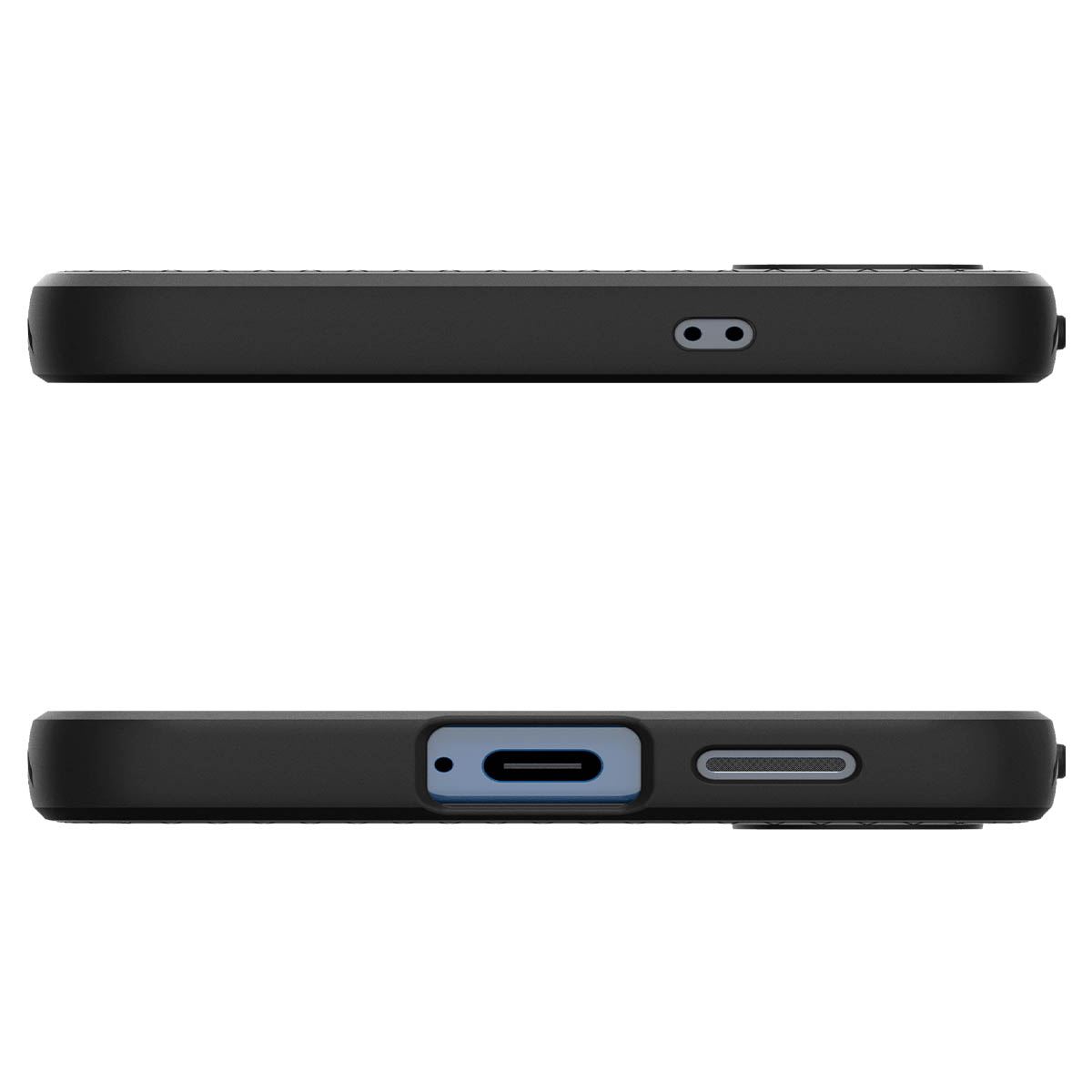 Spigen Liquid Air, matte black - Samsung Galaxy S25 (6)