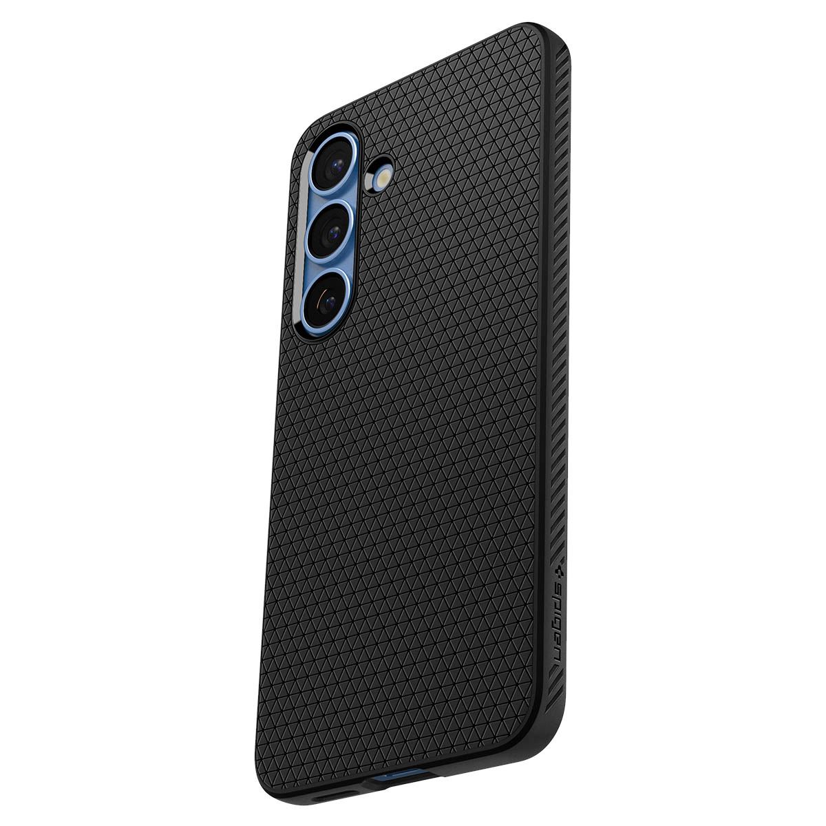 Spigen Liquid Air, matte black - Samsung Galaxy S25 (7)