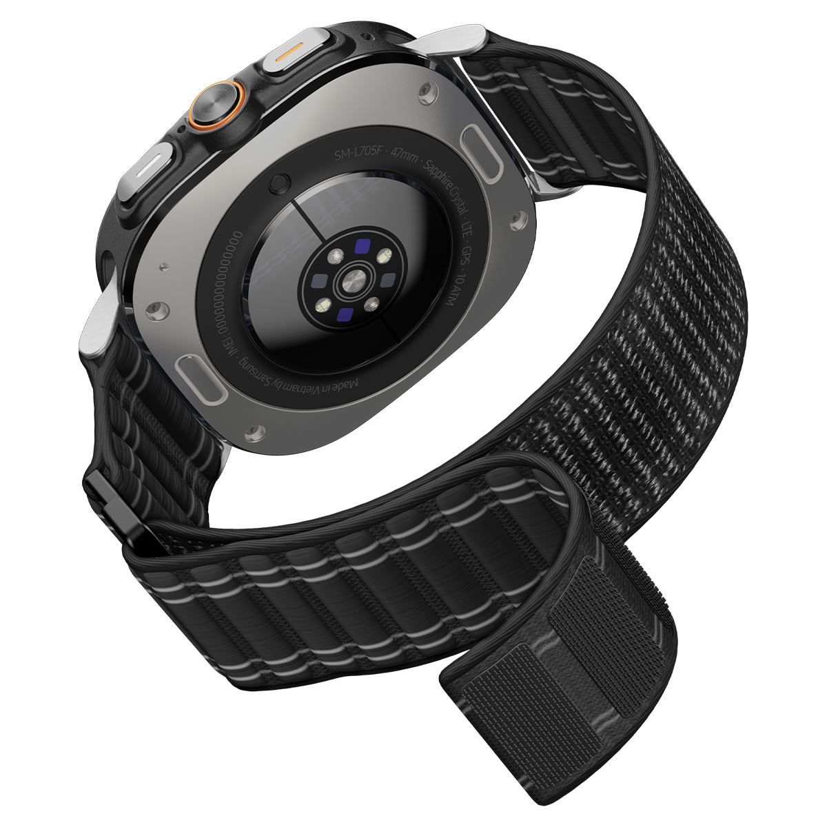 Spigen Fabric Band (hook-and-loop), black - Samsung Galaxy Watch Ultra 47mm (11)
