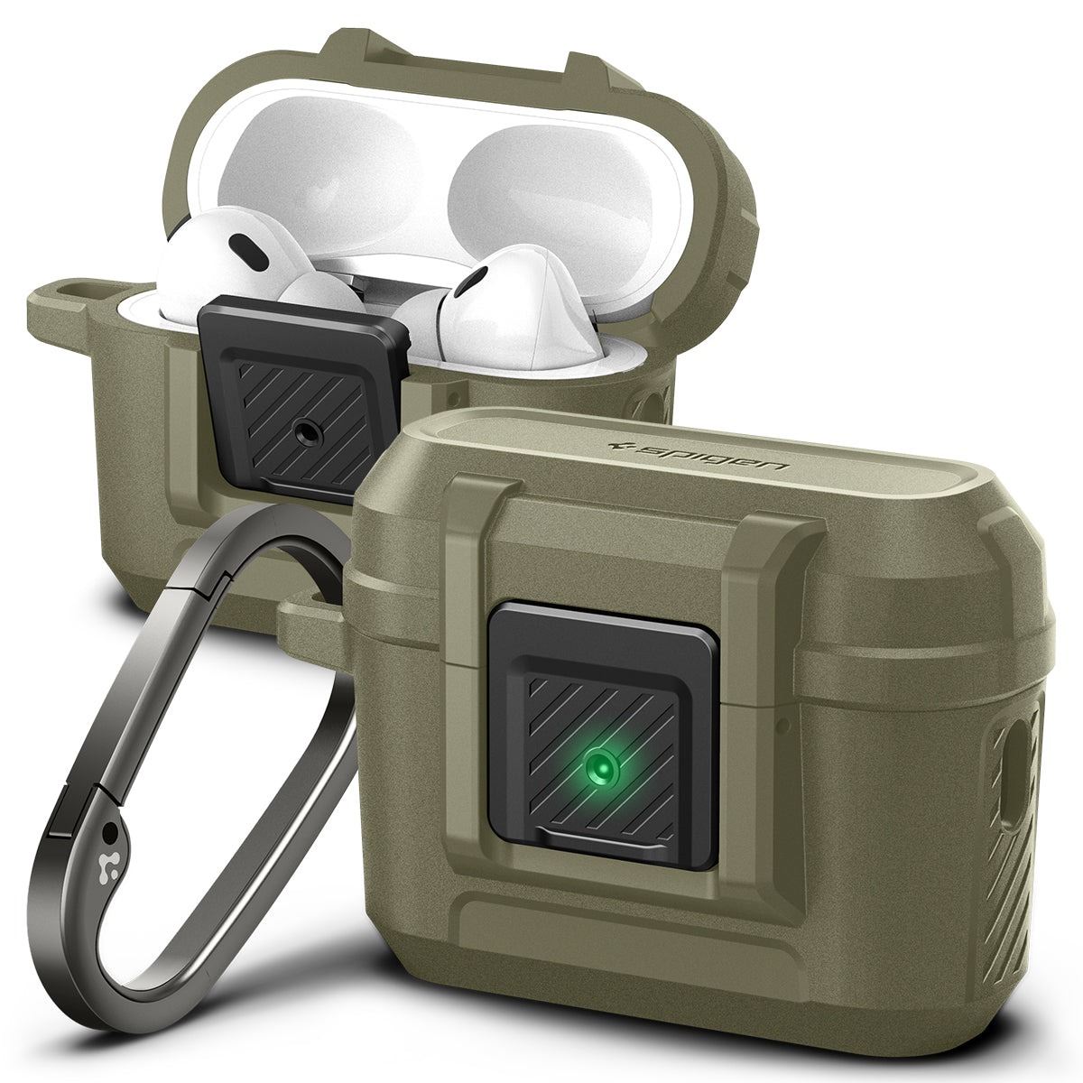Spigen Lock Fit, vintage khaki - AirPods Pro 2 (1)