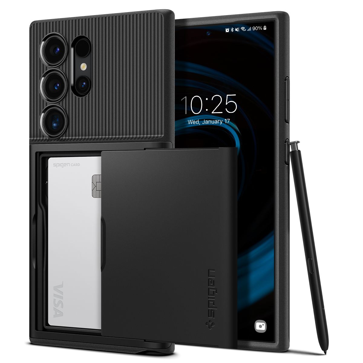Spigen Slim Armor CS, black - Samsung Galaxy S24 Ultra (1)