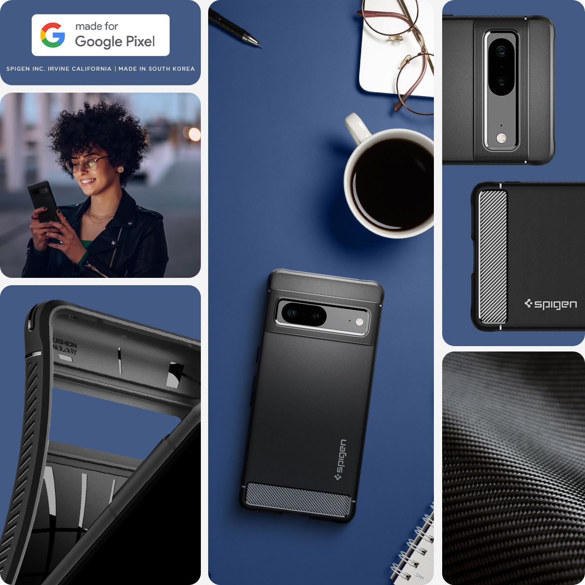 Spigen Rugged Armor, black - Google Pixel 7 (15)