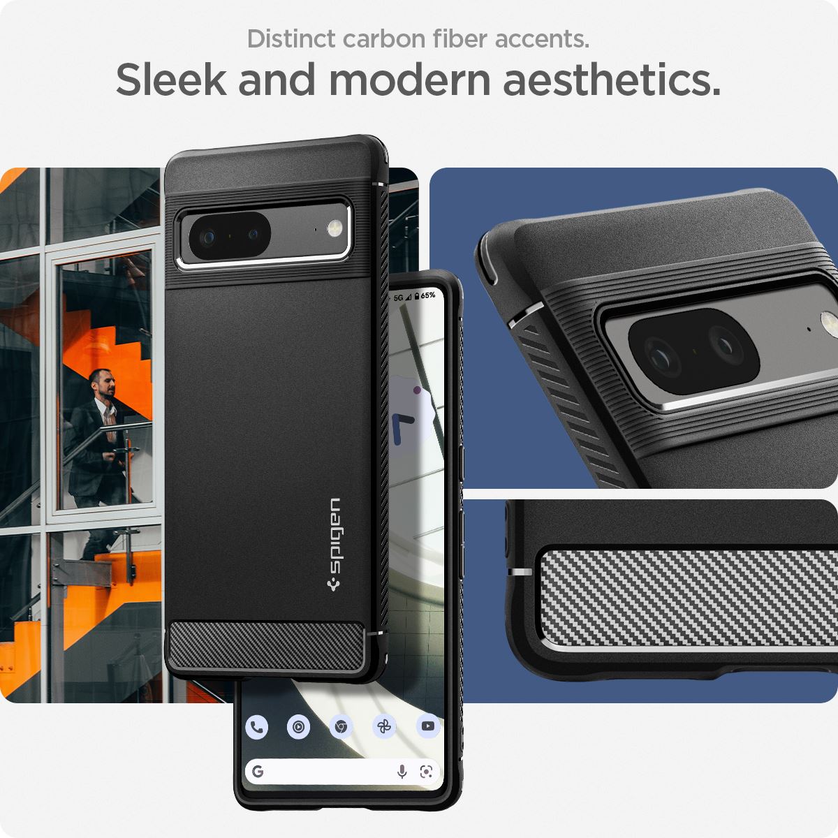 Spigen Rugged Armor, black - Google Pixel 7 (16)