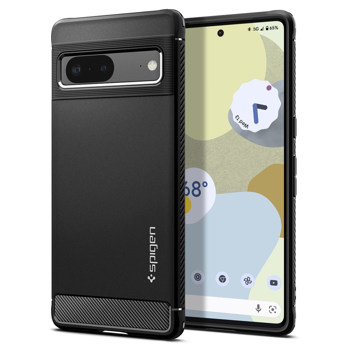 Spigen Rugged Armor, black - Google Pixel 7