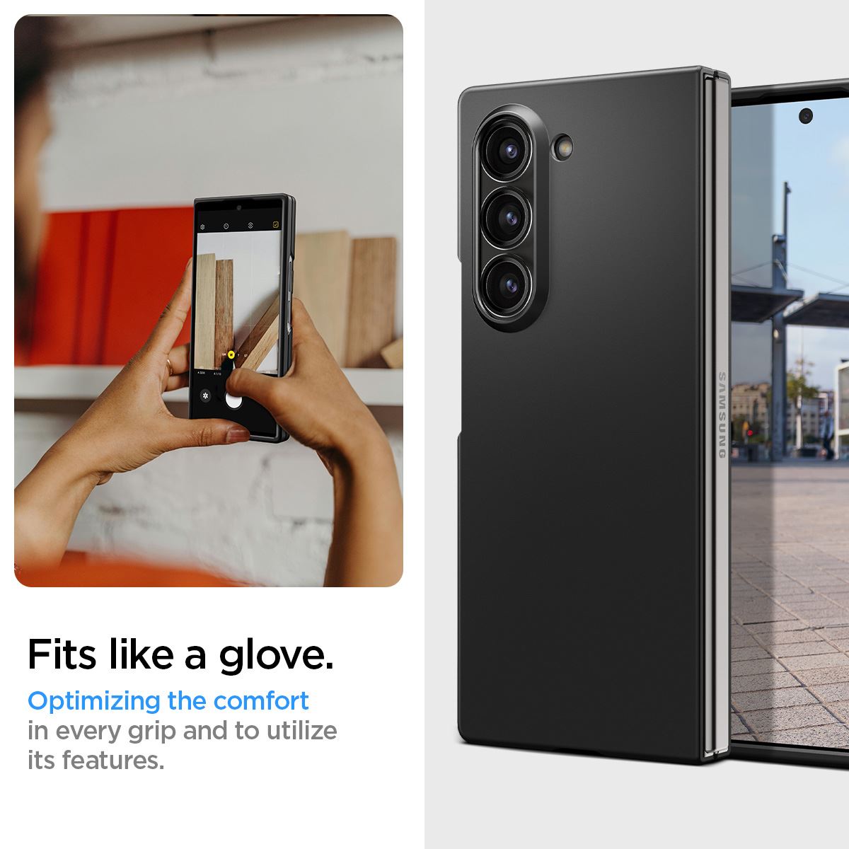 Spigen Air Skin, black - Samsung Galaxy Z Fold6 (12)