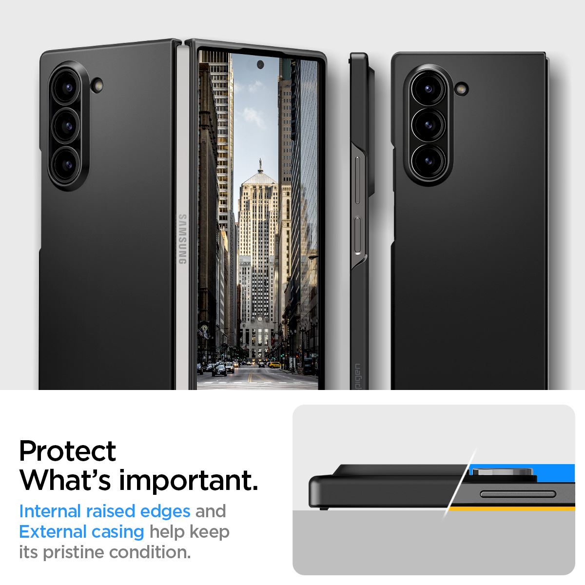 Spigen Air Skin, black - Samsung Galaxy Z Fold6 (13)