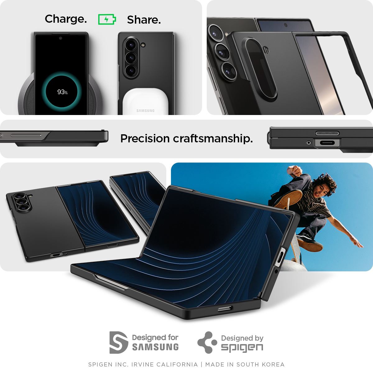 Spigen Air Skin, black - Samsung Galaxy Z Fold6 (14)