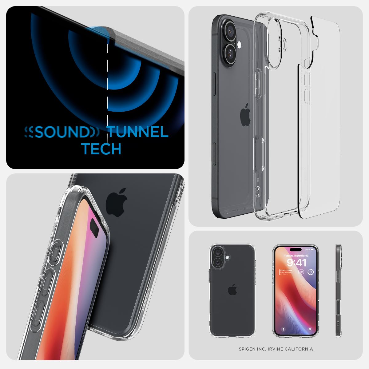 Spigen Crystal Hybrid, crystal clear - iPhone 16 Plus (13)