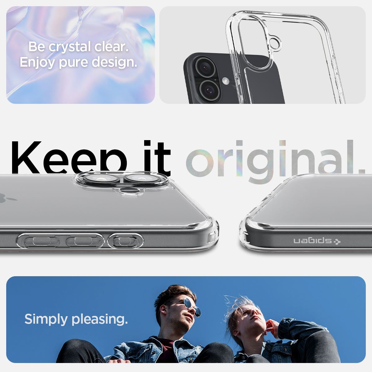 Spigen Crystal Hybrid, crystal clear - iPhone 16 Plus (9)
