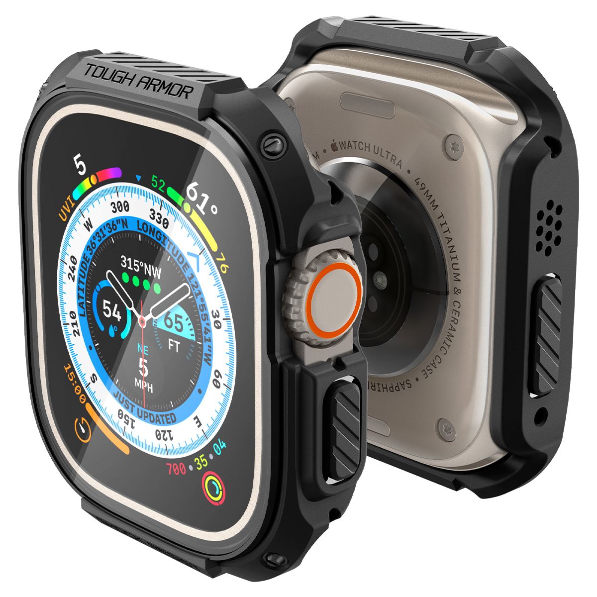 Spigen Tough Armor, black - Apple Watch Ultra 3/2/1 (3)