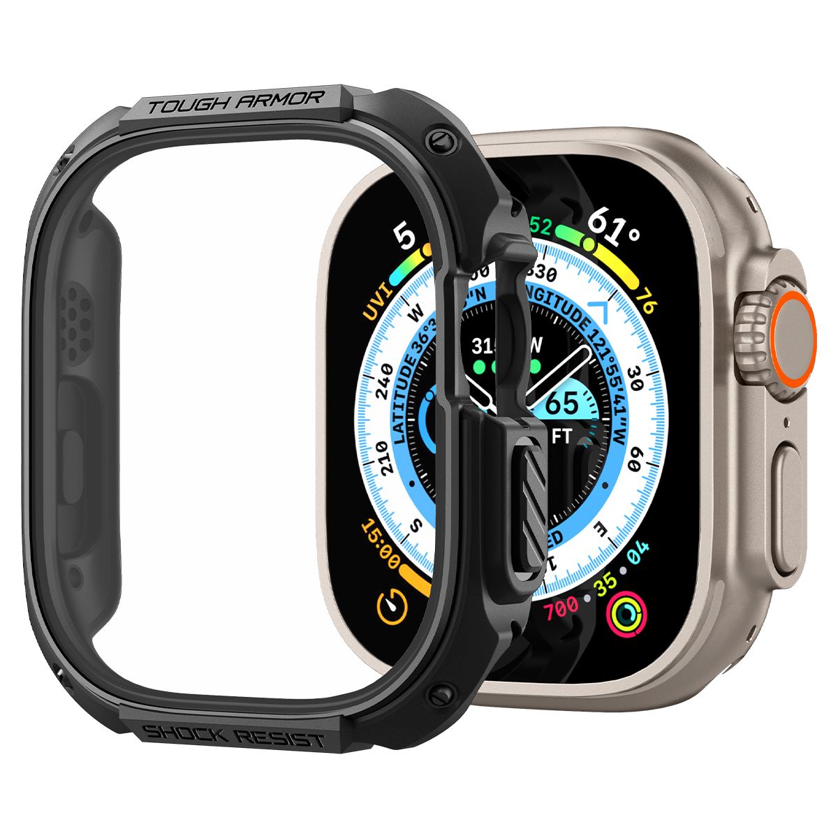 Spigen Tough Armor, black - Apple Watch Ultra 3/2/1