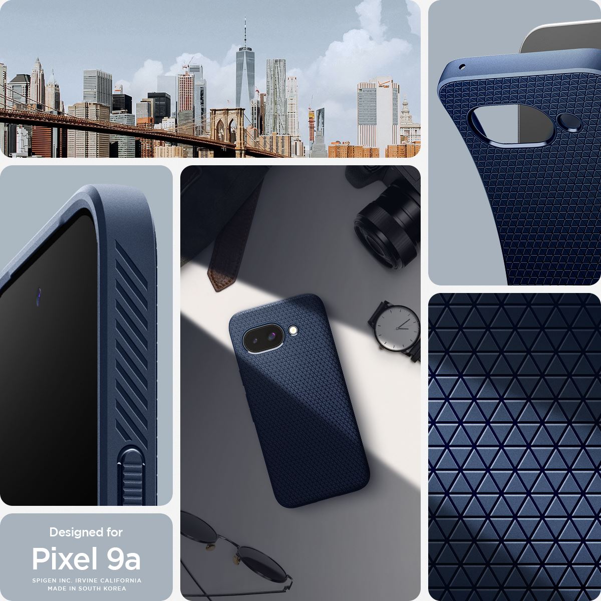 Spigen Liquid Air, navy blue - Google Pixel 9a (12)