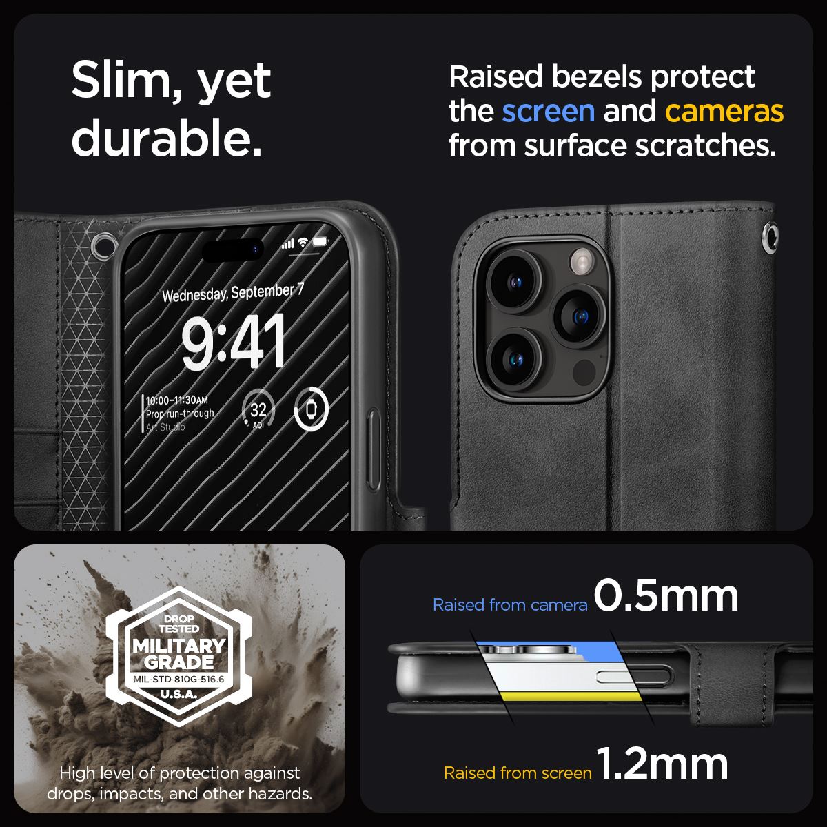 Spigen Wallet S Pro, black - iPhone 15 Pro Max (14)