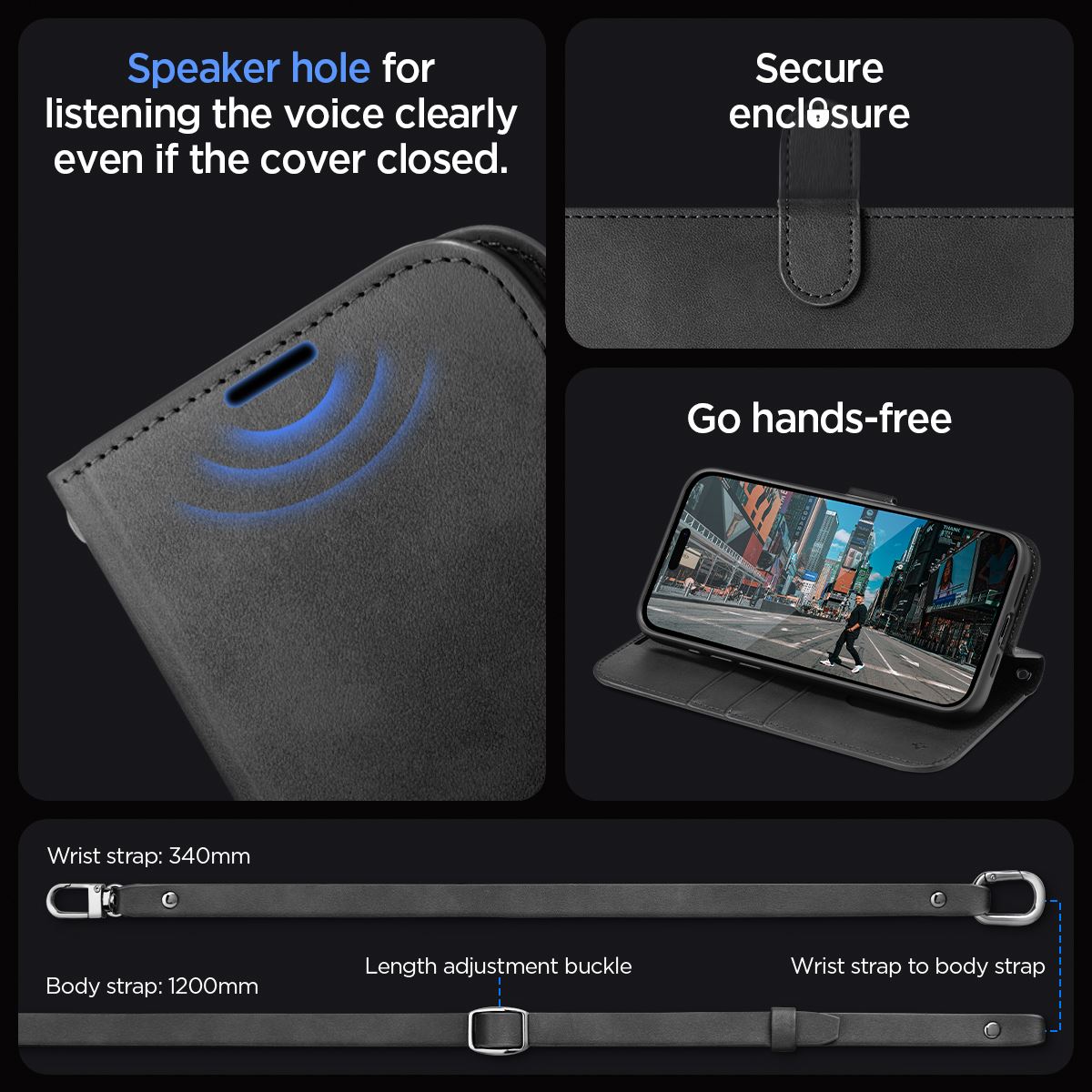 Spigen Wallet S Pro, black - iPhone 15 Pro Max (16)
