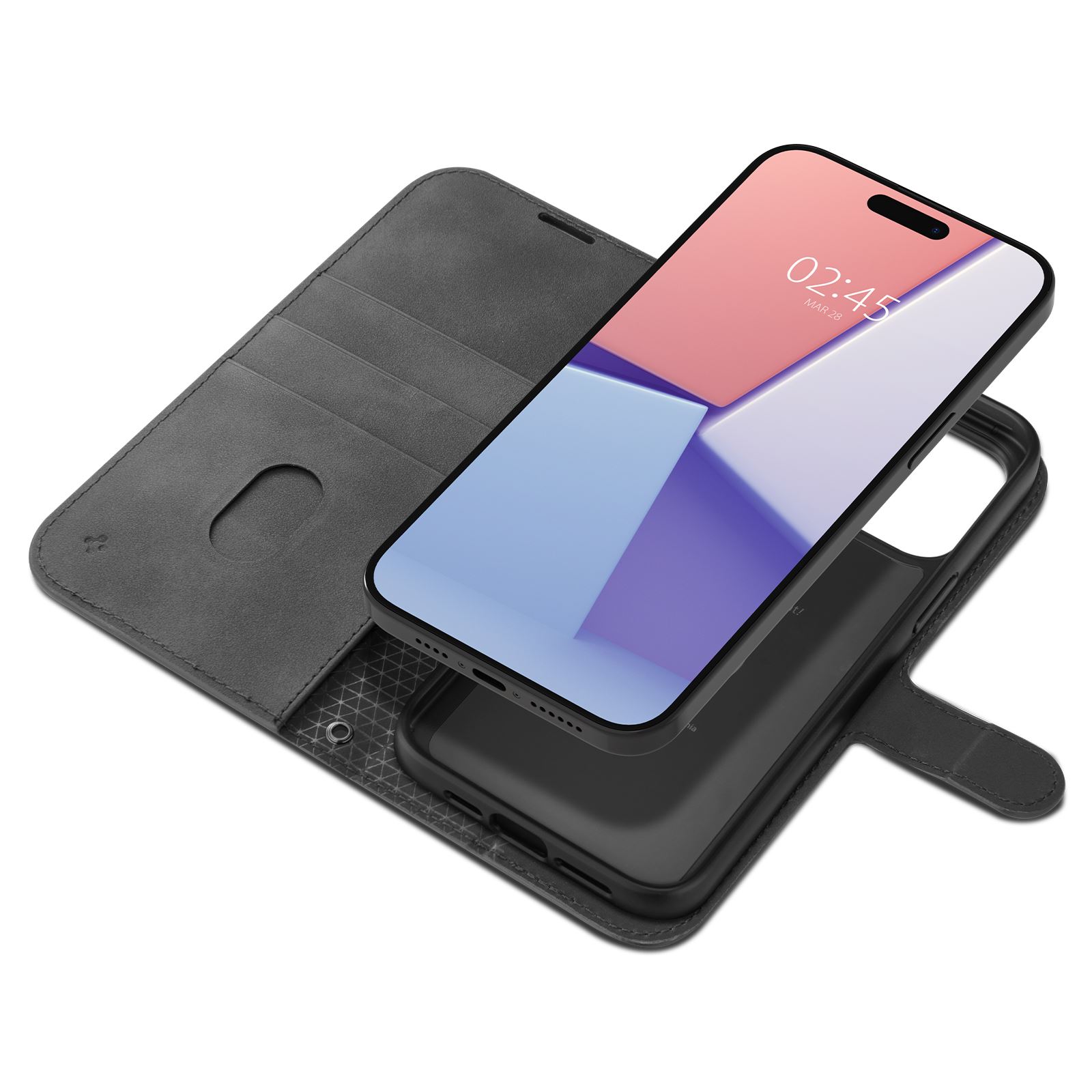 Spigen Wallet S Pro, black - iPhone 15 Pro Max (7)