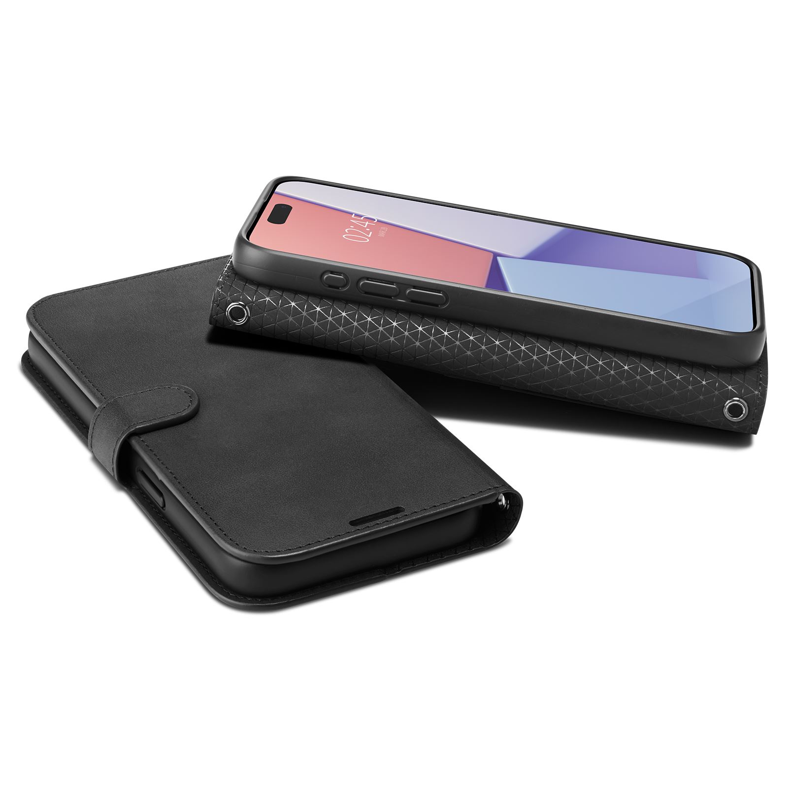 Spigen Wallet S Pro, black - iPhone 15 Pro Max (9)