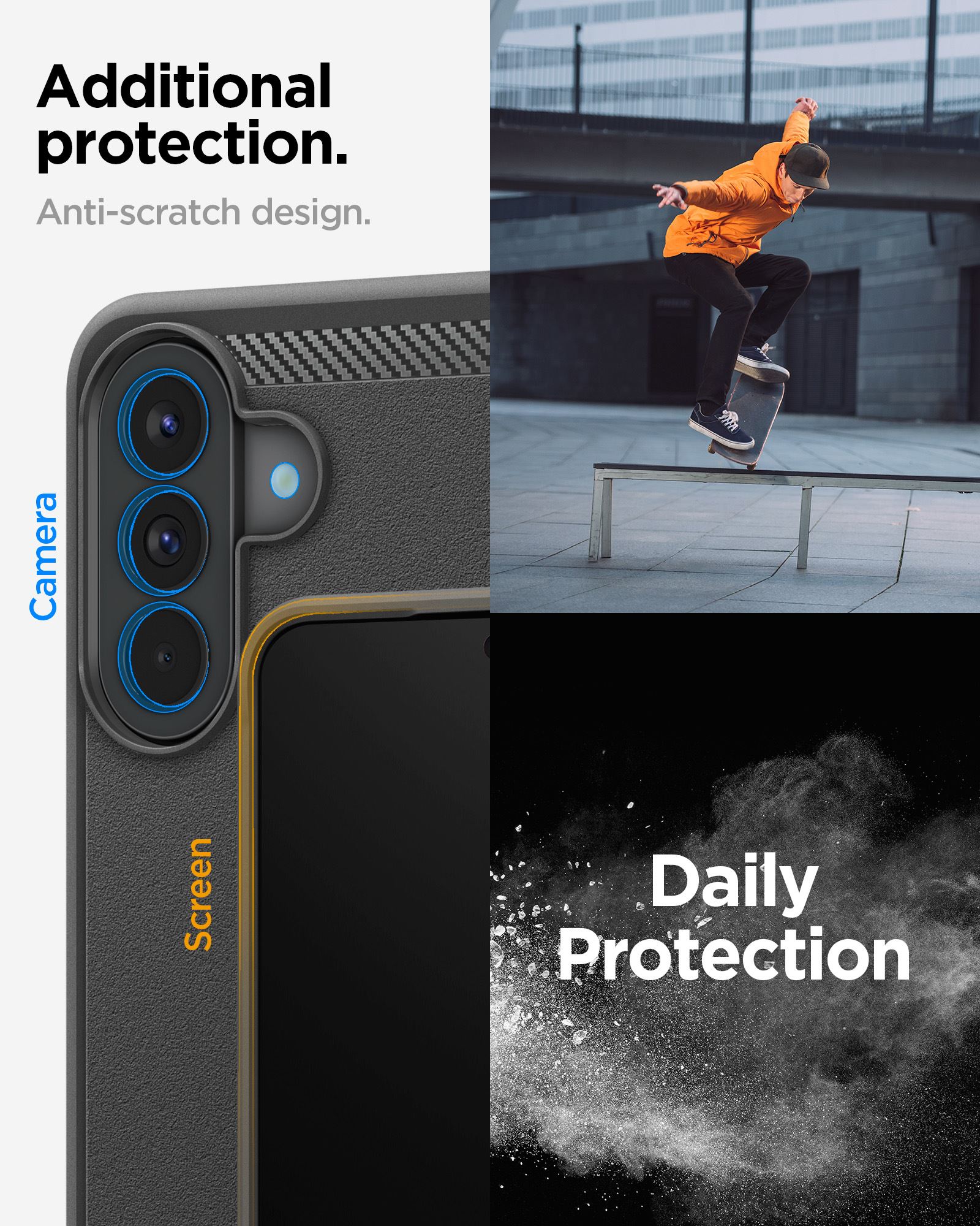 Spigen Rugged Armor, matte black - Samsung Galaxy A57 5G (16)