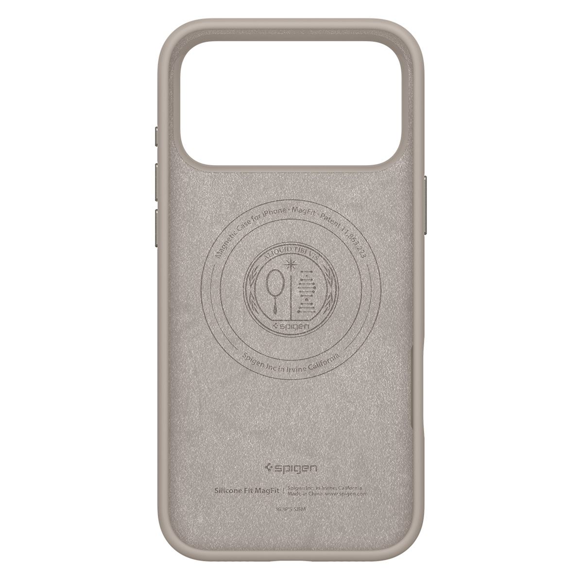 Spigen Silicone Fit MagSafe, stone - iPhone 17 Pro Max (3)