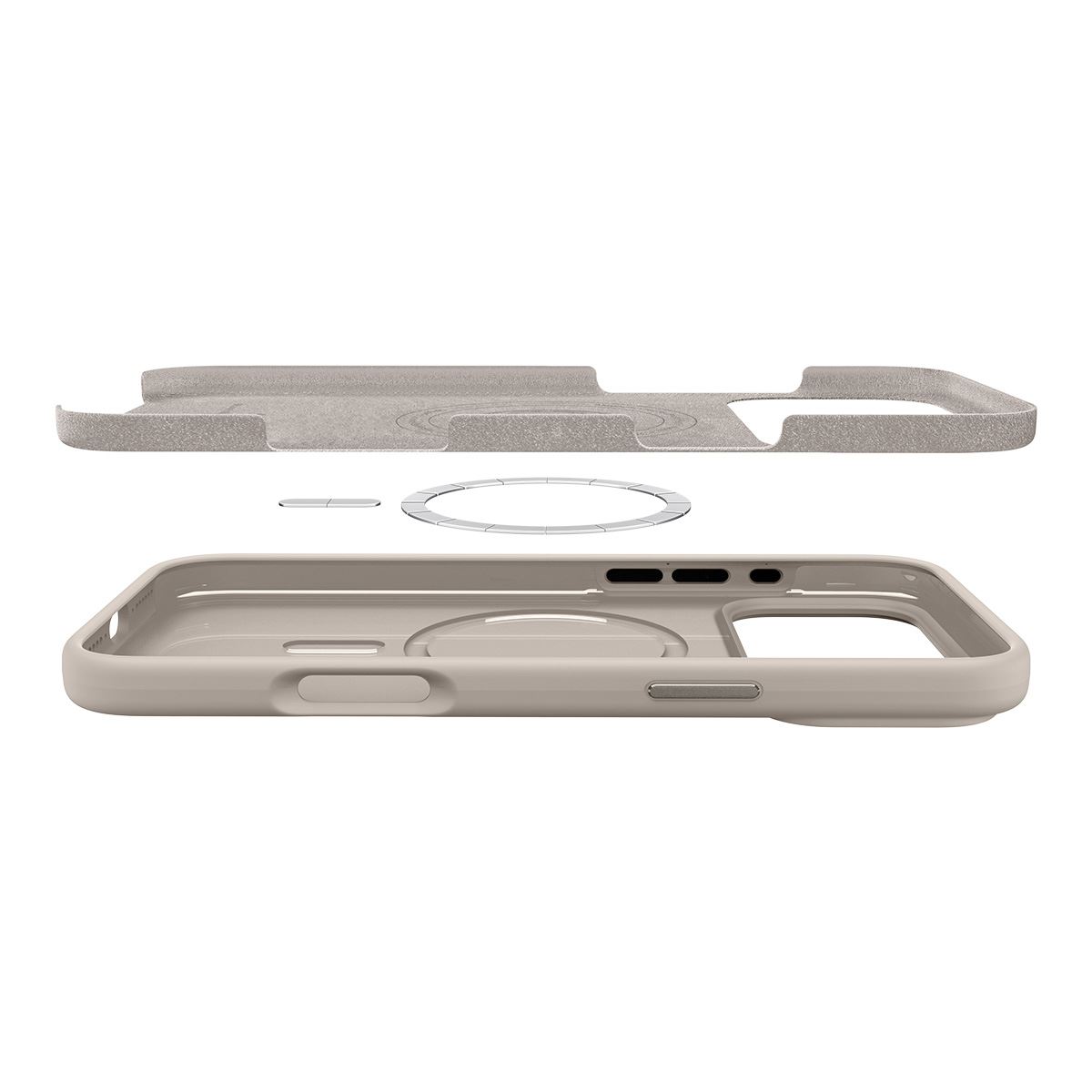 Spigen Silicone Fit MagSafe, stone - iPhone 17 Pro Max (6)